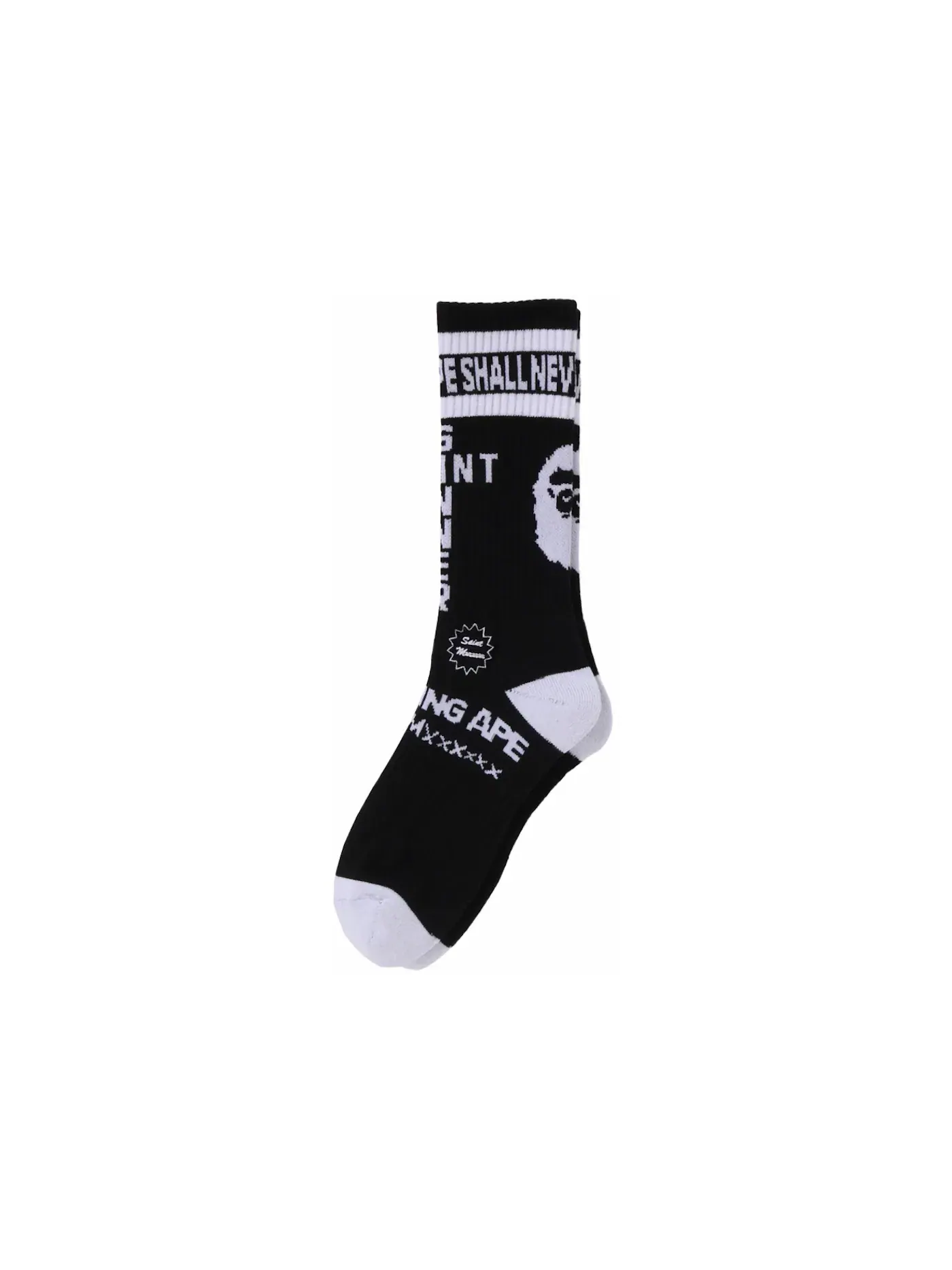 Мужские носки BAPE x Saint Mxxxxxx Socks — изображение 1 из 2, темно-серый