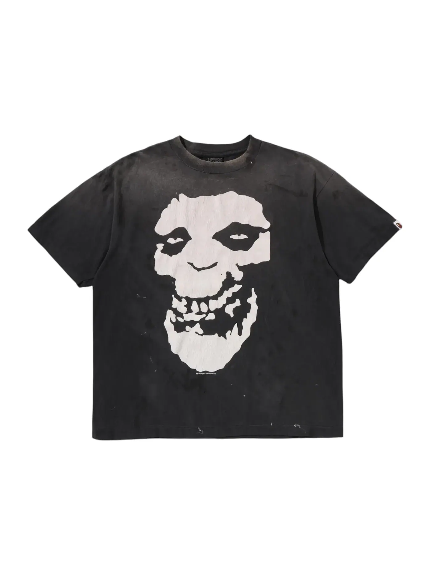 Мужская футболка с принтом BAPE x Saint Mxxxxxx S.S.A.L.A Tee BAPE — изображение 1 из 2, черный