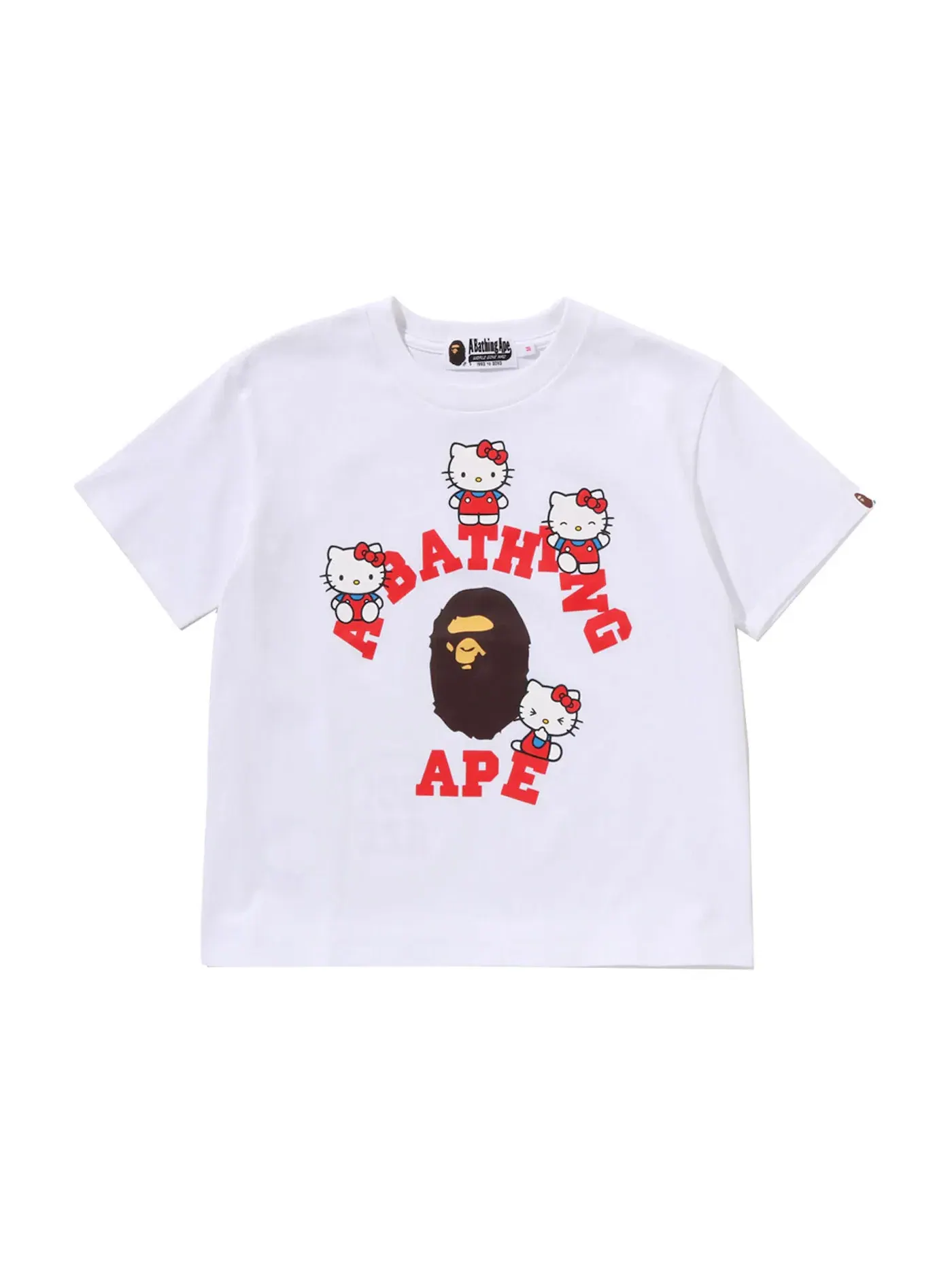 Женская футболка с принтом Tee Ladies BAPE — изображение 1 из 2, белый