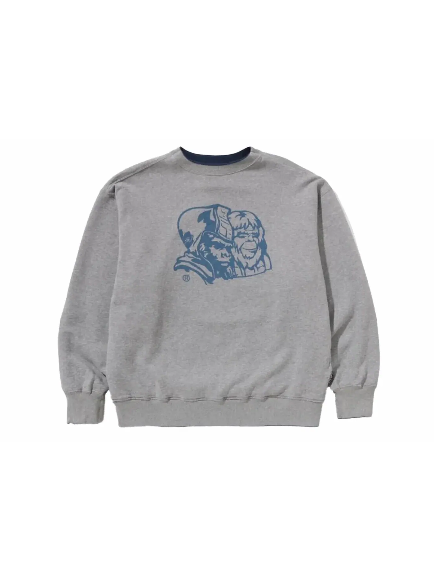 Мужской свитшот с принтом BAPE x Sean Wotherspoon 4Way Crewneck BAPE — изображение 4 из 4, темно-синий