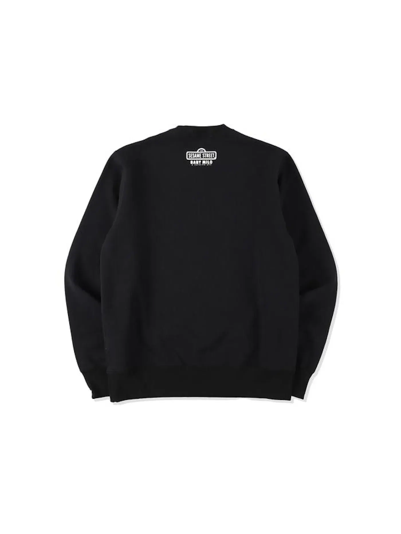 Мужской свитшот с принтом BAPE x Sesame Street Crewneck BAPE — изображение 2 из 2, черный