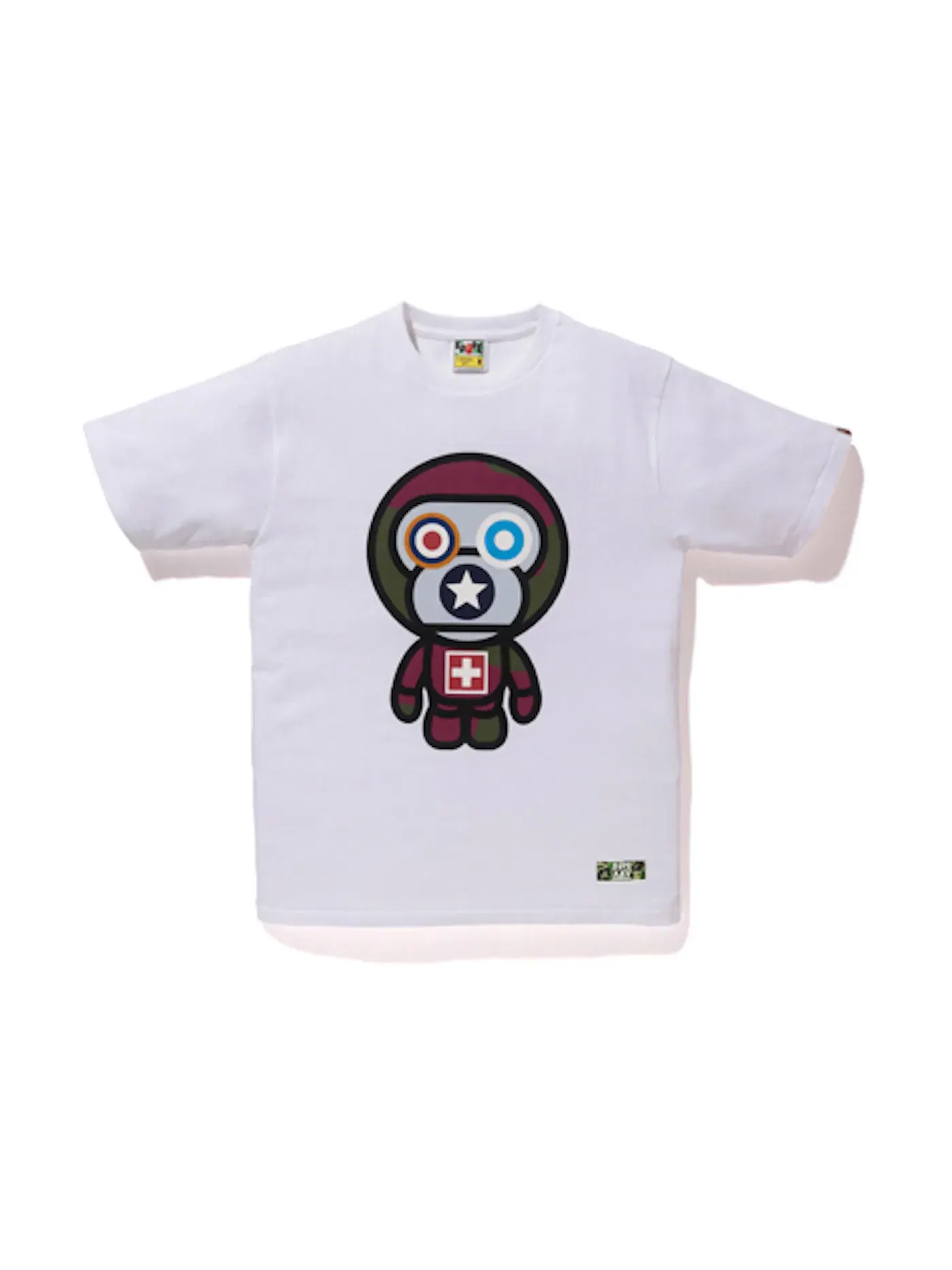 Мужская футболка с принтом BAPE x Sk8thing Baby Milo Tee BAPE — изображение 1 из 1, белый