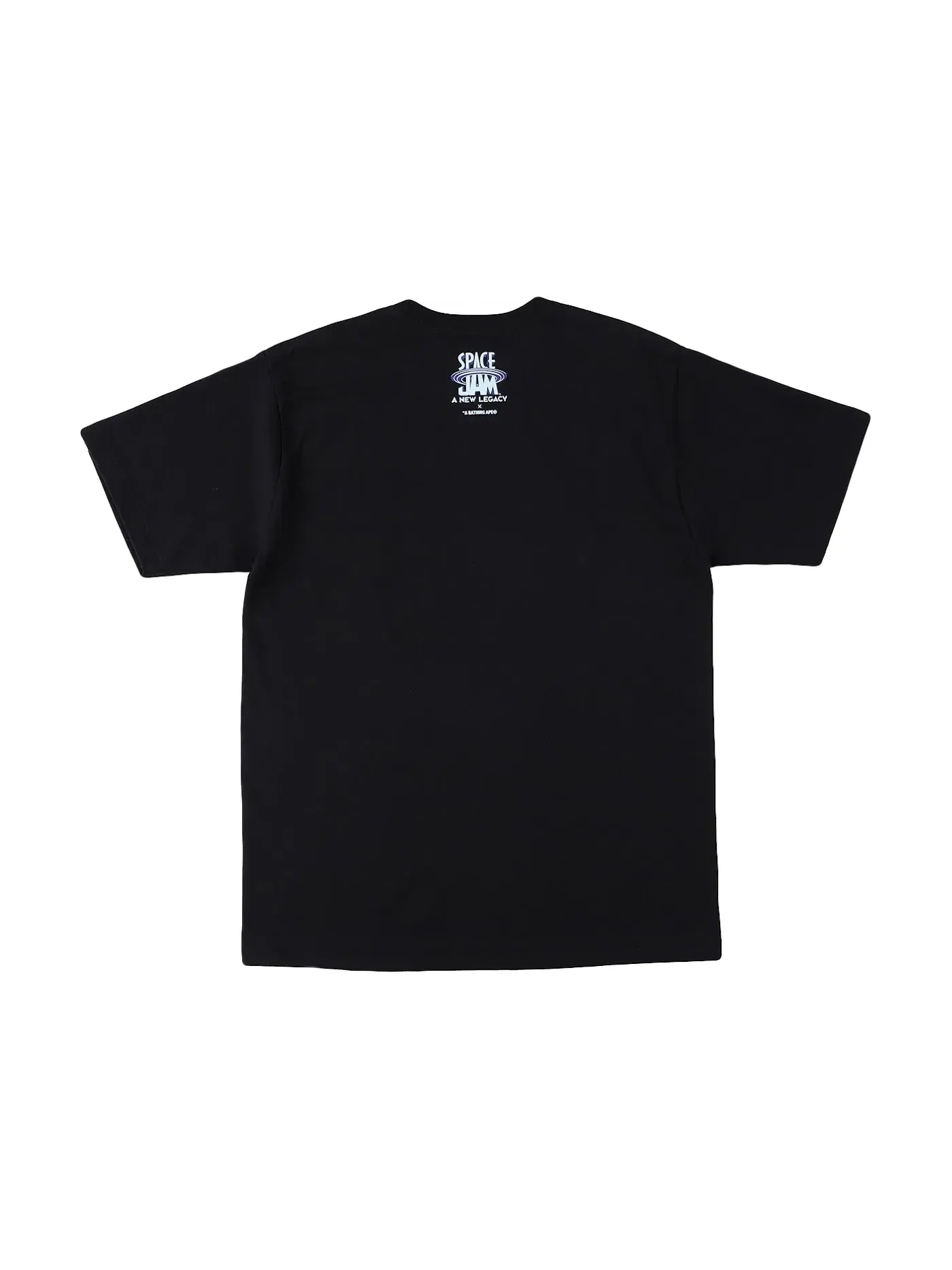 Мужская футболка с принтом Space Jam Ape Head Tee BAPE — изображение 2 из 2, черный