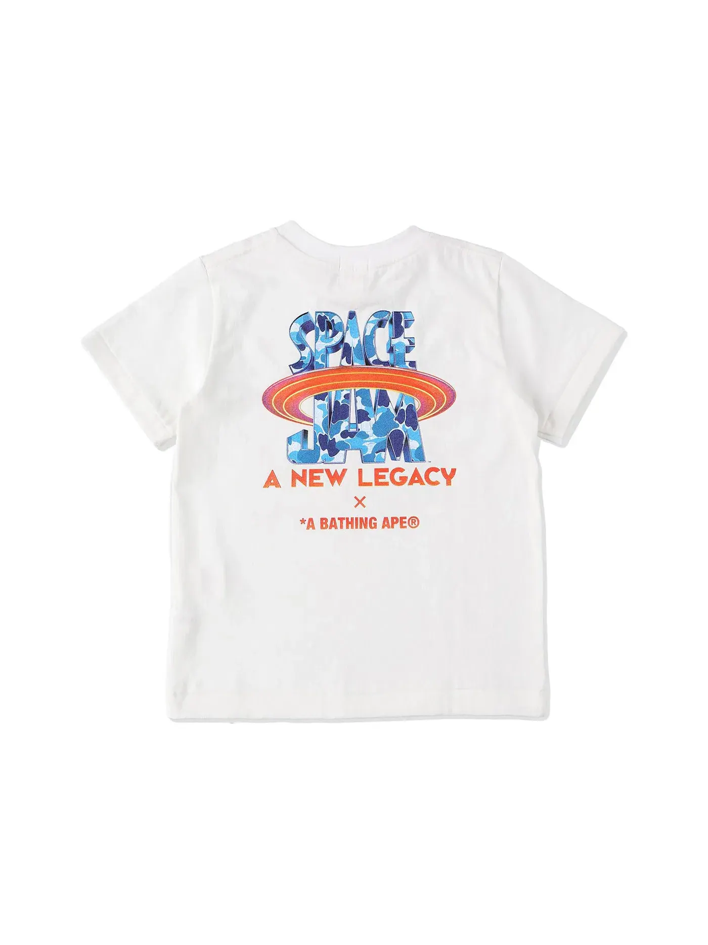 Мужская футболка с принтом BAPE x Space Jam Tune Squad Tee BAPE — изображение 2 из 2, белый