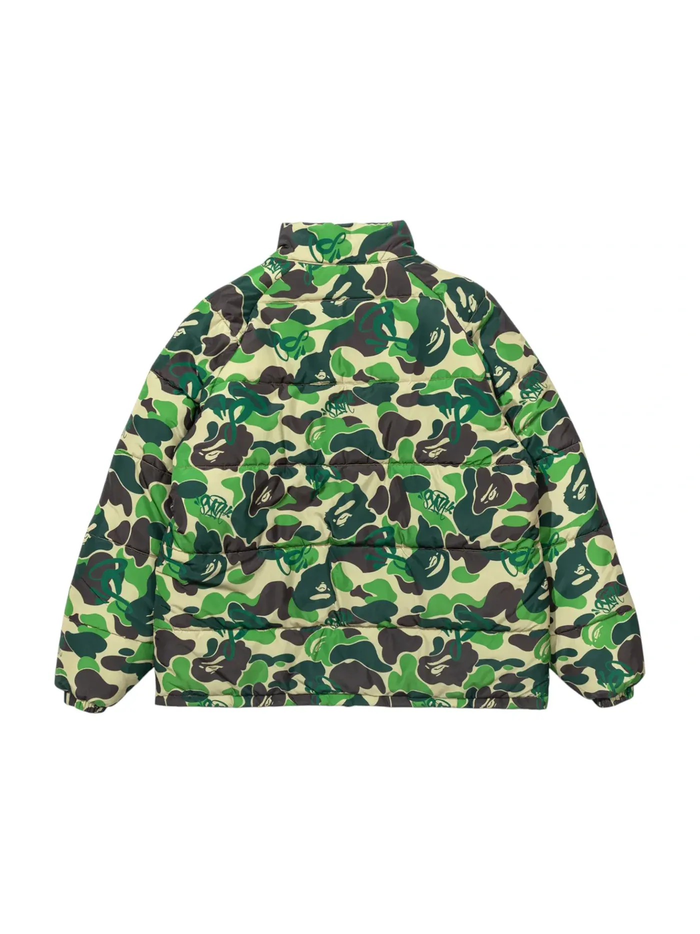 Мужская пуховая куртка BAPE x Spotify x Central Cee Puffer Jacket — изображение 3 из 3, зеленый