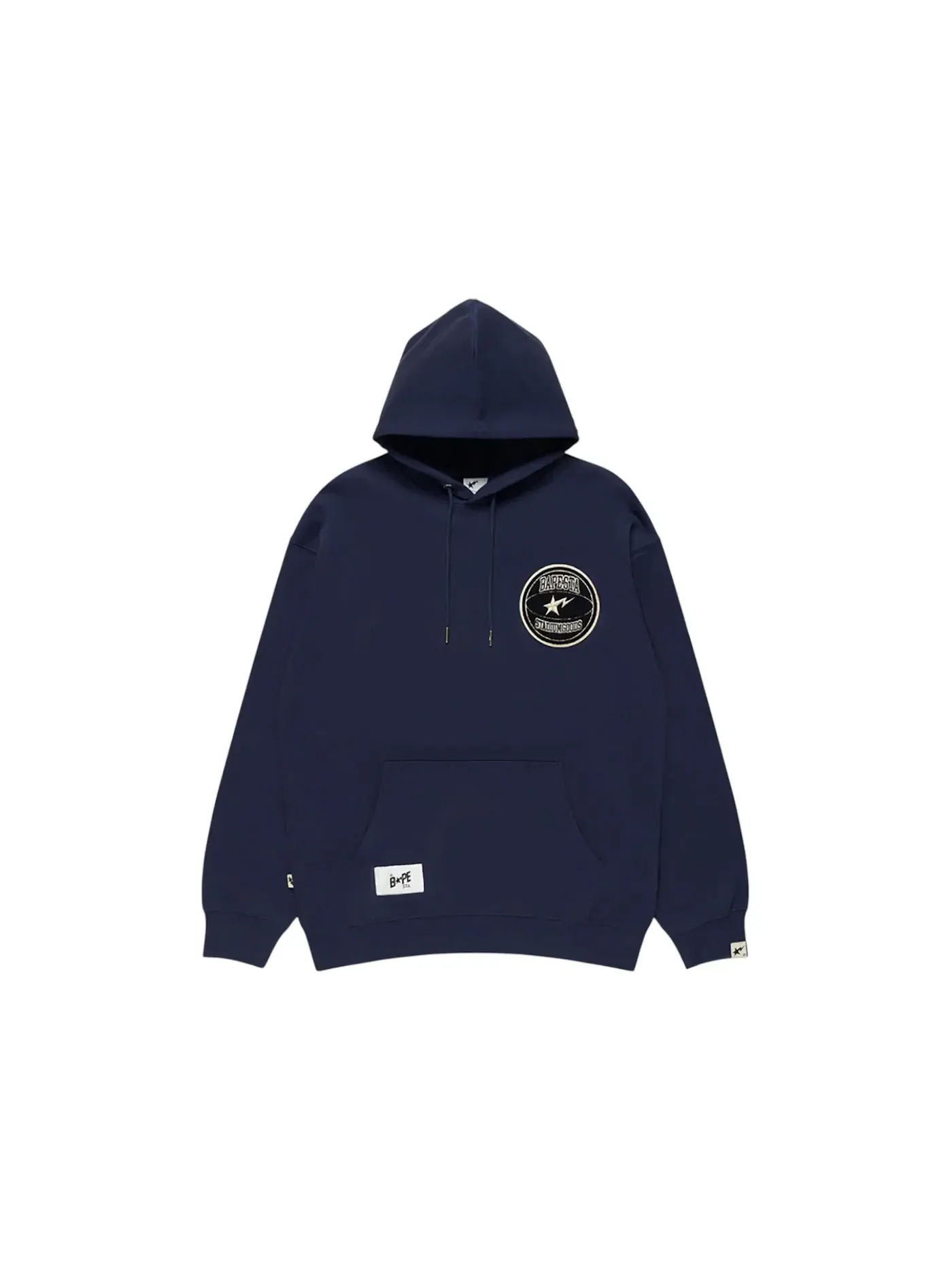 Мужской пуловер-худи из флиса BAPE — изображение 1 из 2, темно-синий
