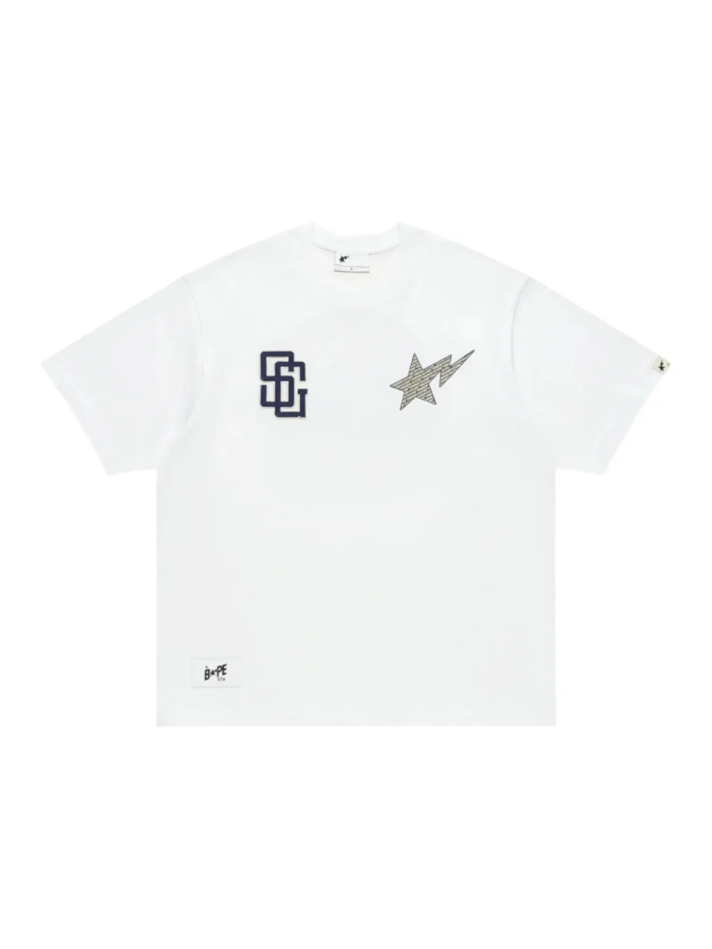 Мужская футболка с принтом Tee BAPE — изображение 1 из 2, белый