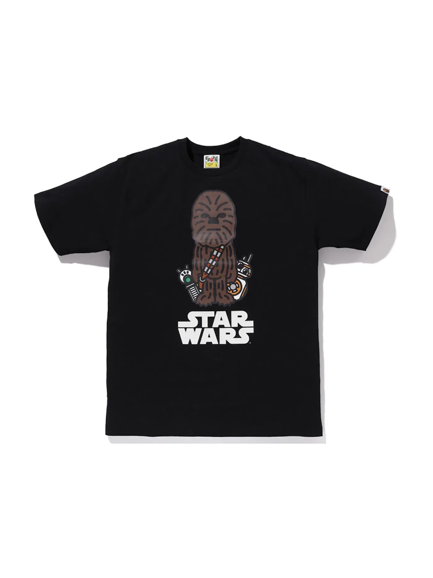 Мужская футболка с принтом BAPE x Star Wars Chewbacca Tee BAPE — изображение 1 из 2, черный