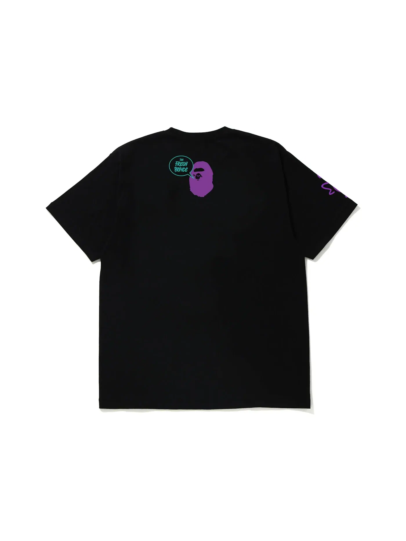 Мужская футболка с принтом BAPE x The Fresh Prince & DJ Jazzy Jeff Baby Milo Tee — изображение 2 из 2, черный