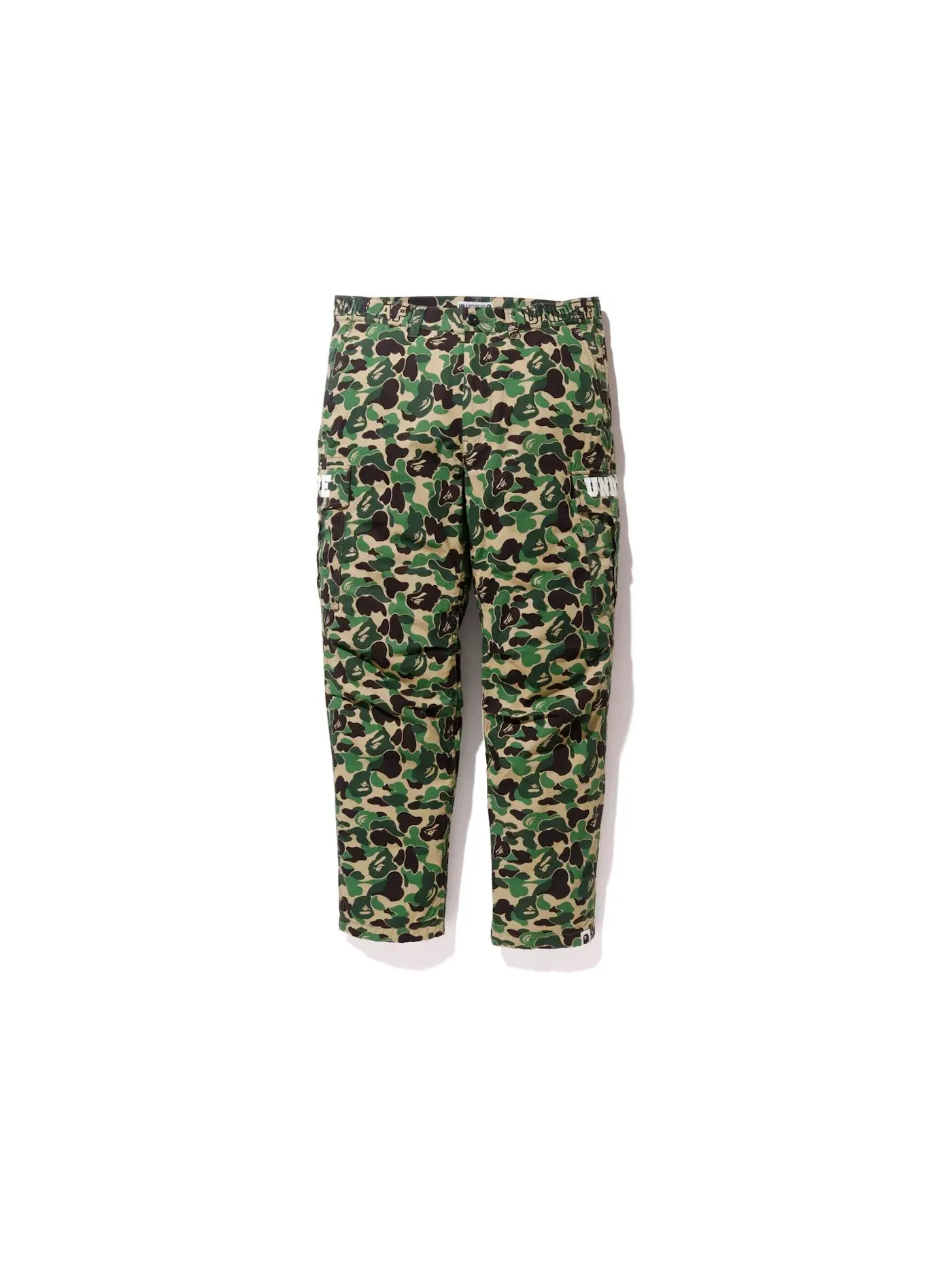 Мужские штаны с шестью карманами BAPE X Undefeated Abc 6pocket Pants BAPE — изображение 1 из 4, зеленый