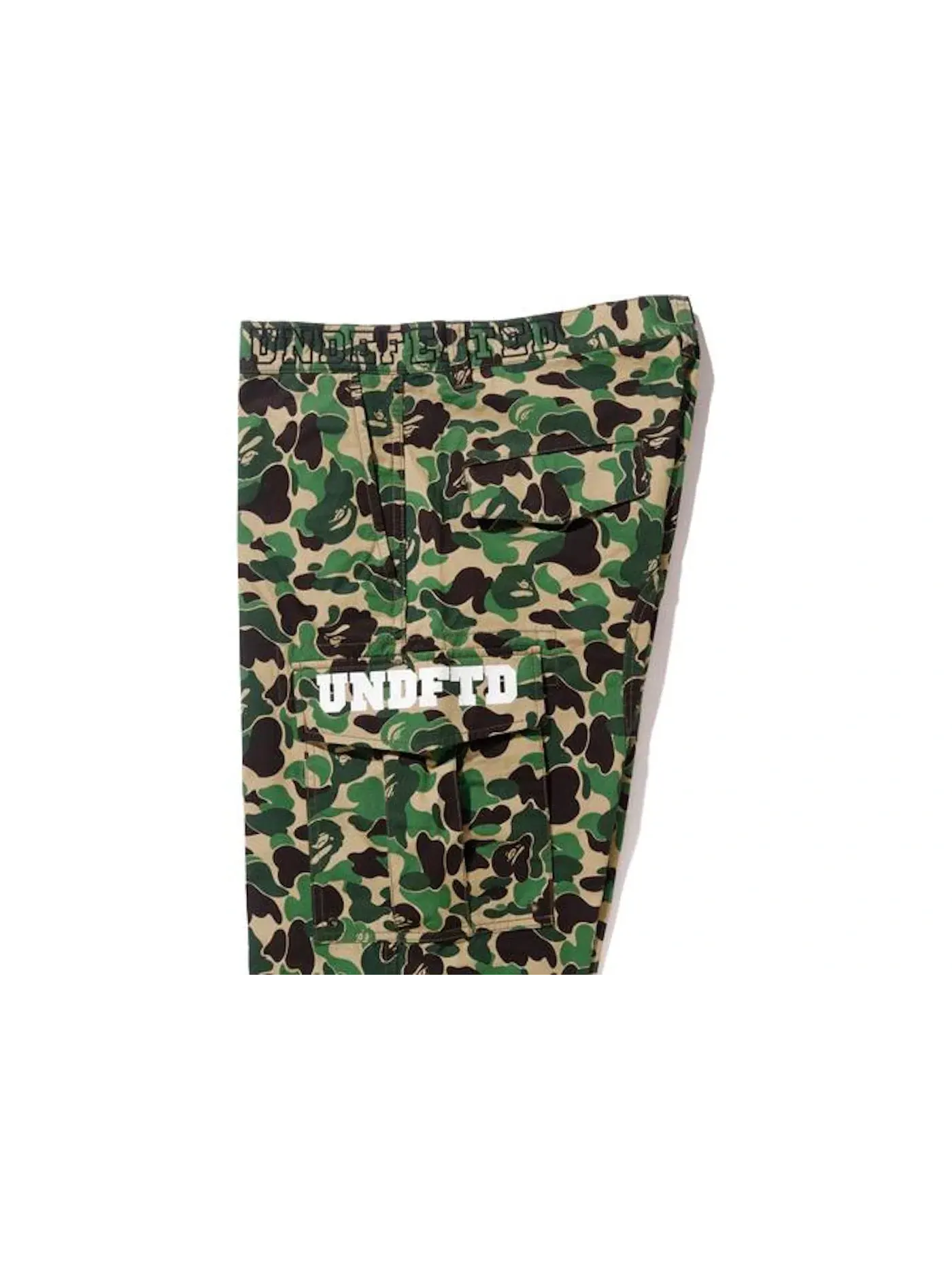 Мужские штаны с шестью карманами BAPE X Undefeated Abc 6pocket Pants BAPE — изображение 3 из 4, зеленый