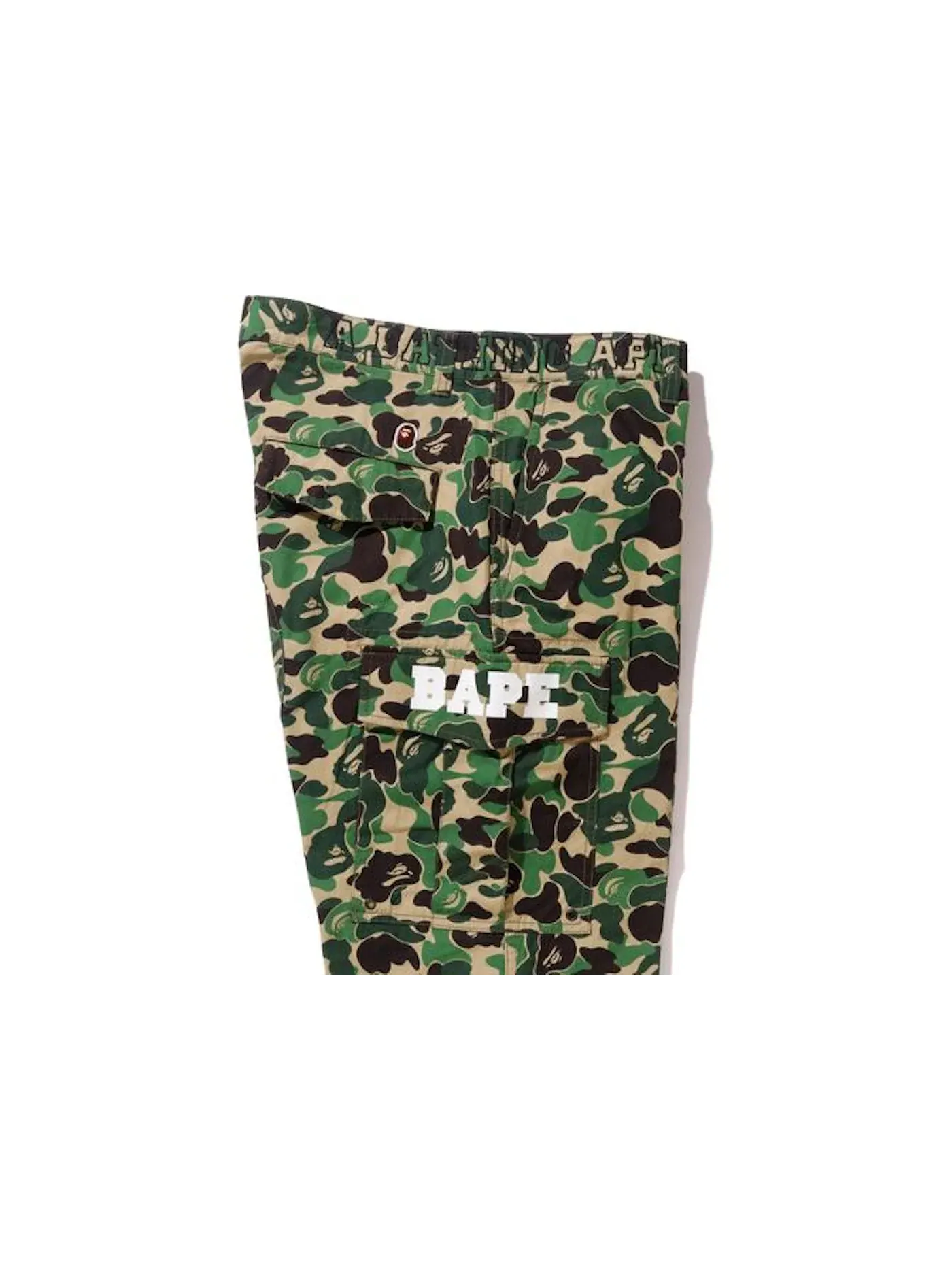 Мужские штаны с шестью карманами BAPE X Undefeated Abc 6pocket Pants BAPE — изображение 4 из 4, зеленый