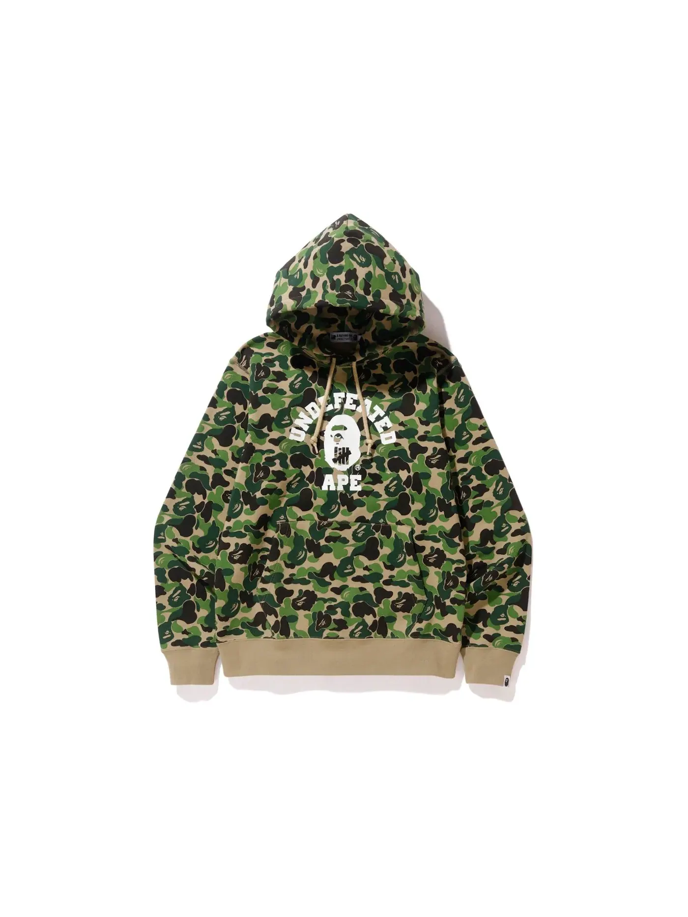 Мужской пуловер-худи модель ABC College Pullover Hoodie BAPE — изображение 1 из 2, зеленый