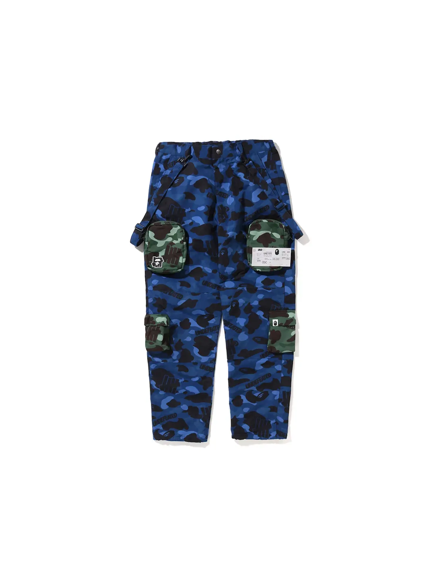 Мужские штаны с принтом Pants BAPE — изображение 1 из 3, темно-синий
