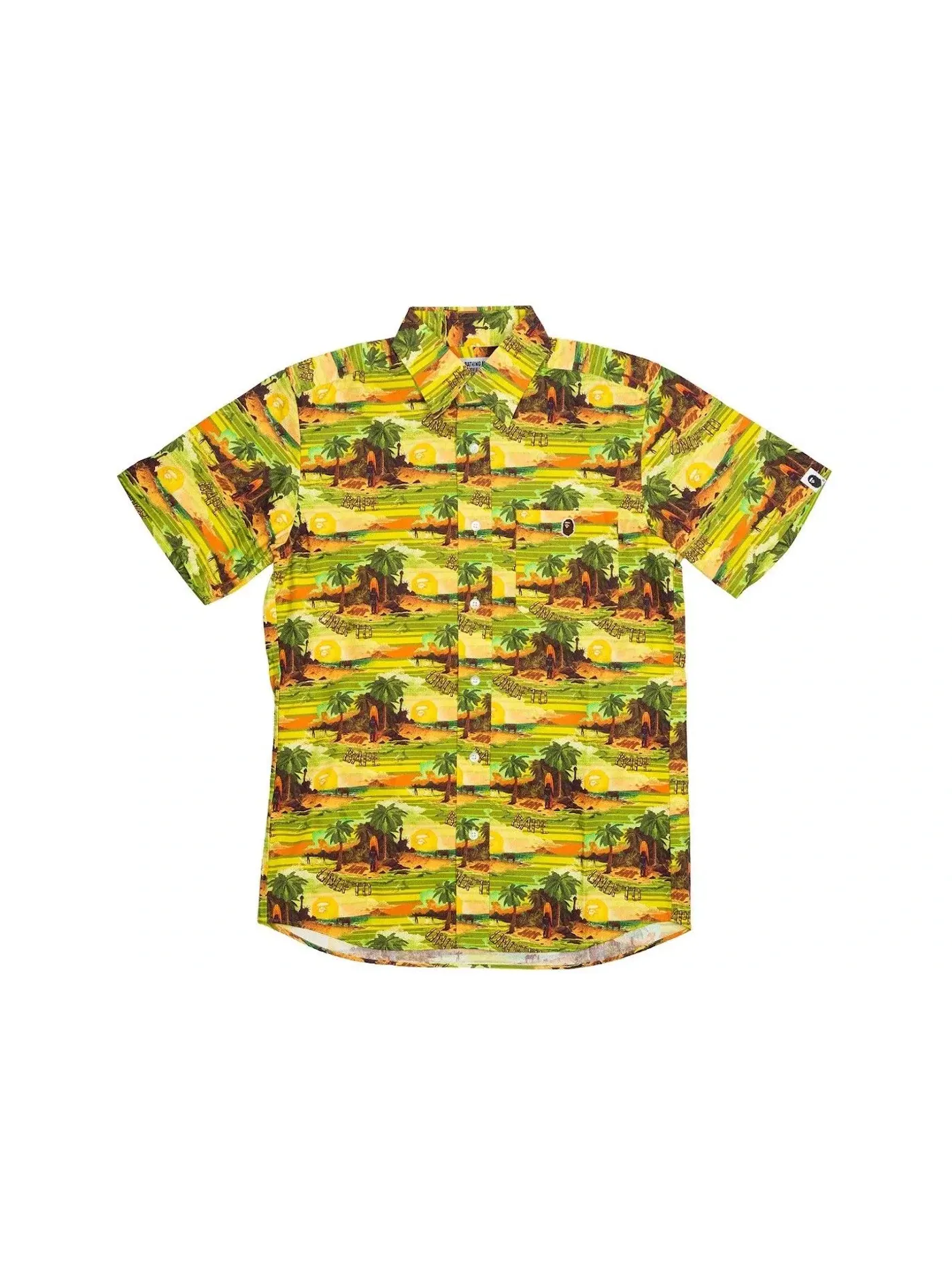 Мужская рубашка Island Woven BAPE — изображение 1 из 1, зеленый
