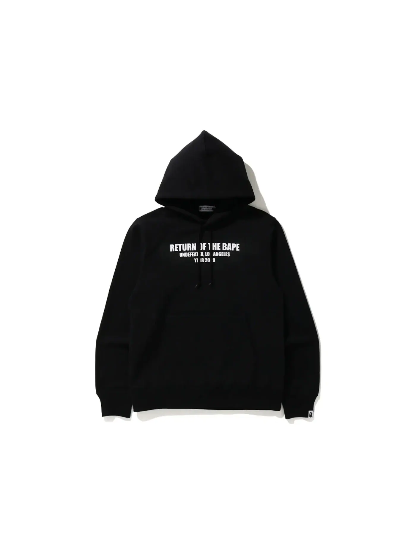 Мужской пуловер-худи BAPE x Undefeated Hoodie — изображение 1 из 2, черный