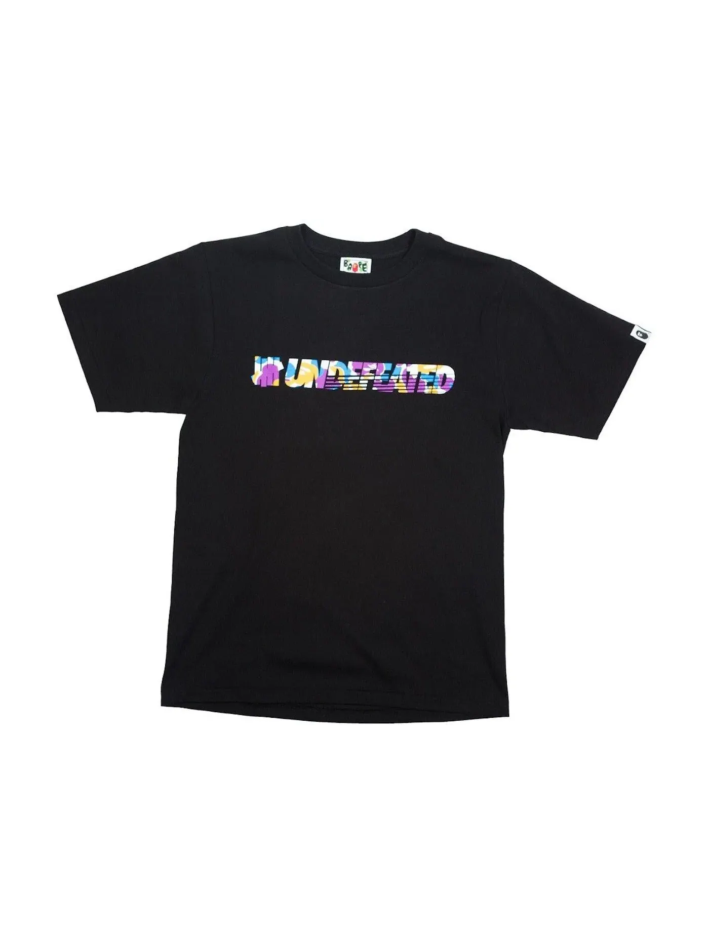 Мужская футболка с принтом BAPE x Undefeated Unbalance Tee BAPE — изображение 1 из 1, черный/мульти