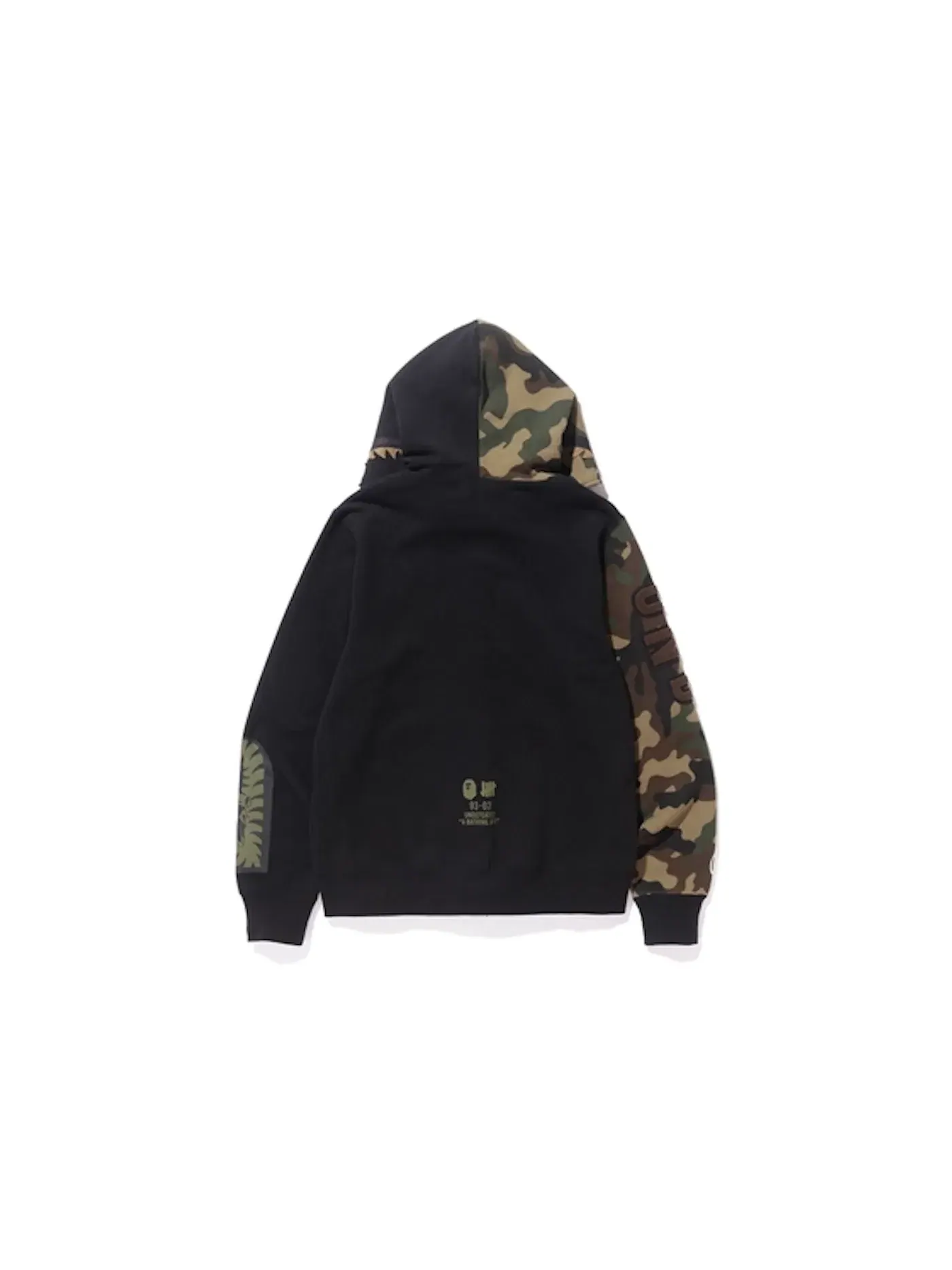 Мужская худи с камуфляжным принтом BAPE — изображение 3 из 4, черный
