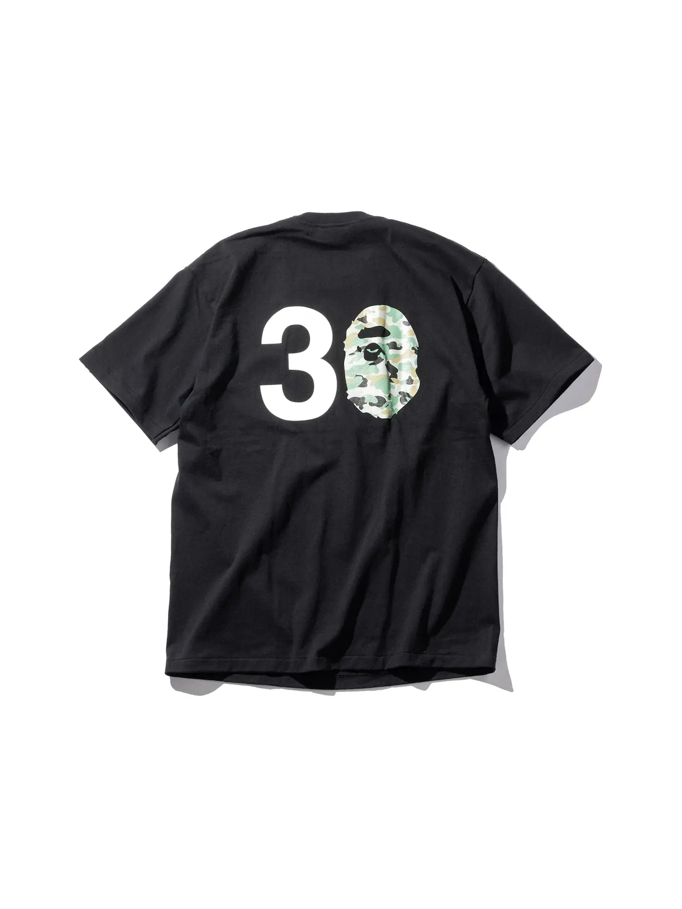 Мужская футболка с принтом BAPE x Union 30th Anniversary Tee BAPE — изображение 2 из 2, черный