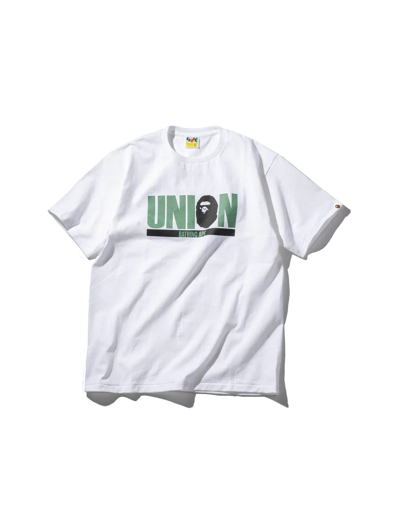 Мужская футболка с принтом BAPE x Union 30th Anniversary Tee BAPE — изображение 1 из 2, белый