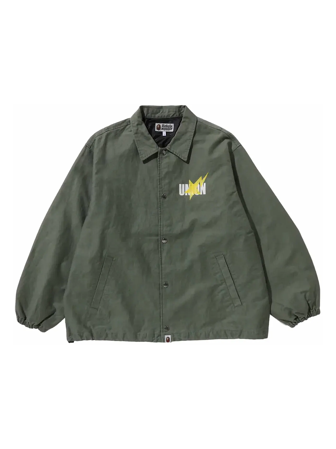 Мужская куртка-тренч пигментная BAPE x Union Olivedrab — изображение 2 из 2