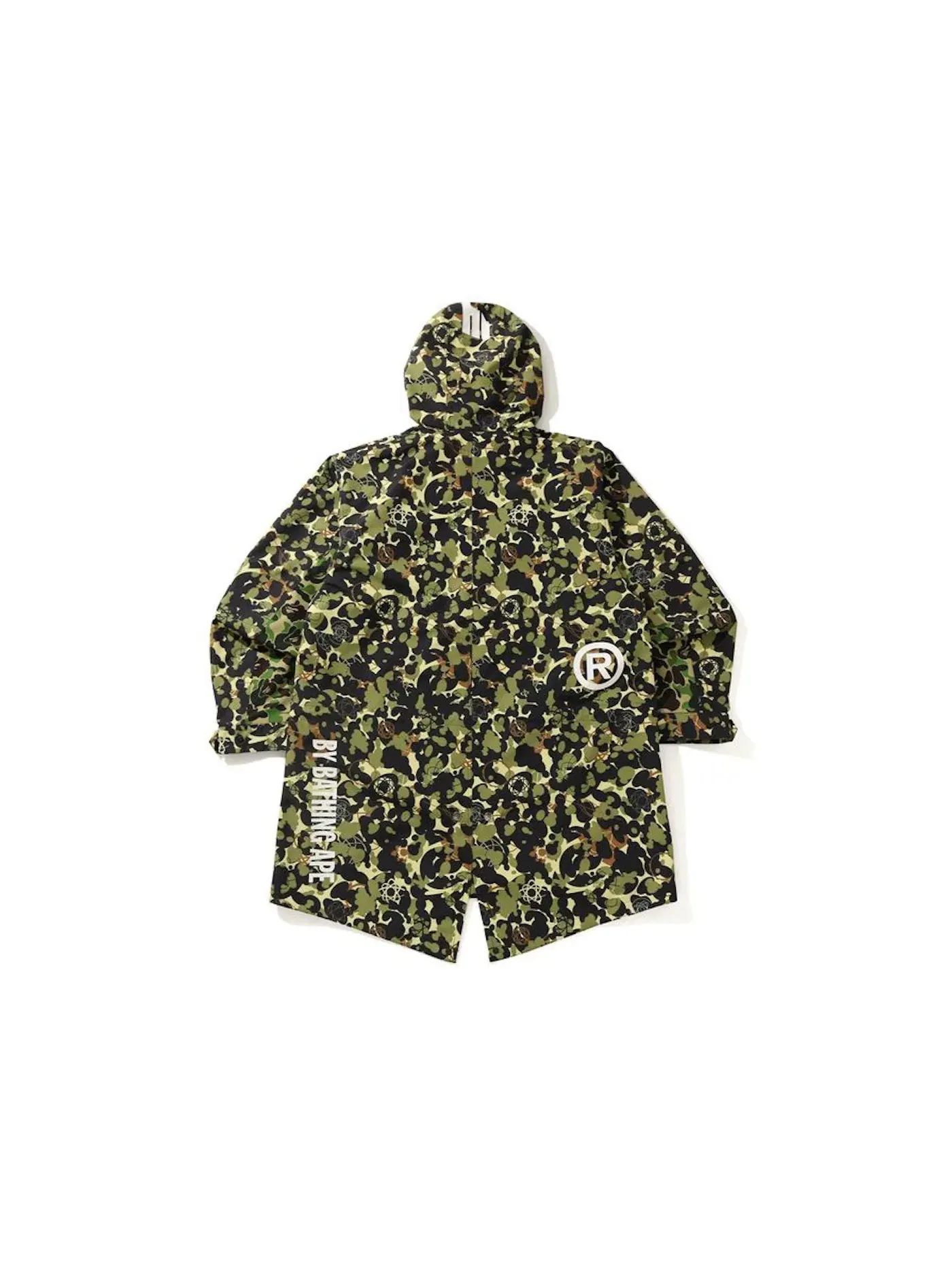 Мужское худи-куртка MWA Camo M-51 BAPE — изображение 2 из 2, зеленый