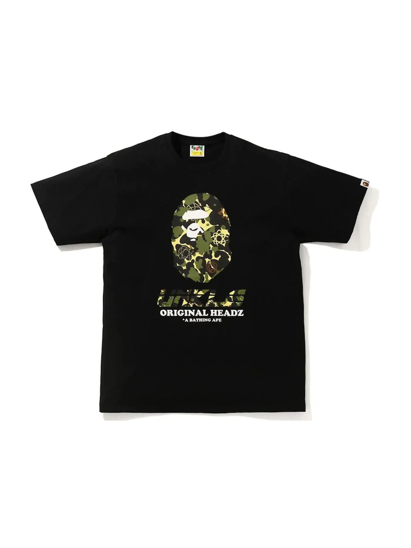 Мужская футболка с принтом BAPE x UNKLE T-shirt BAPE — изображение 1 из 2, черный