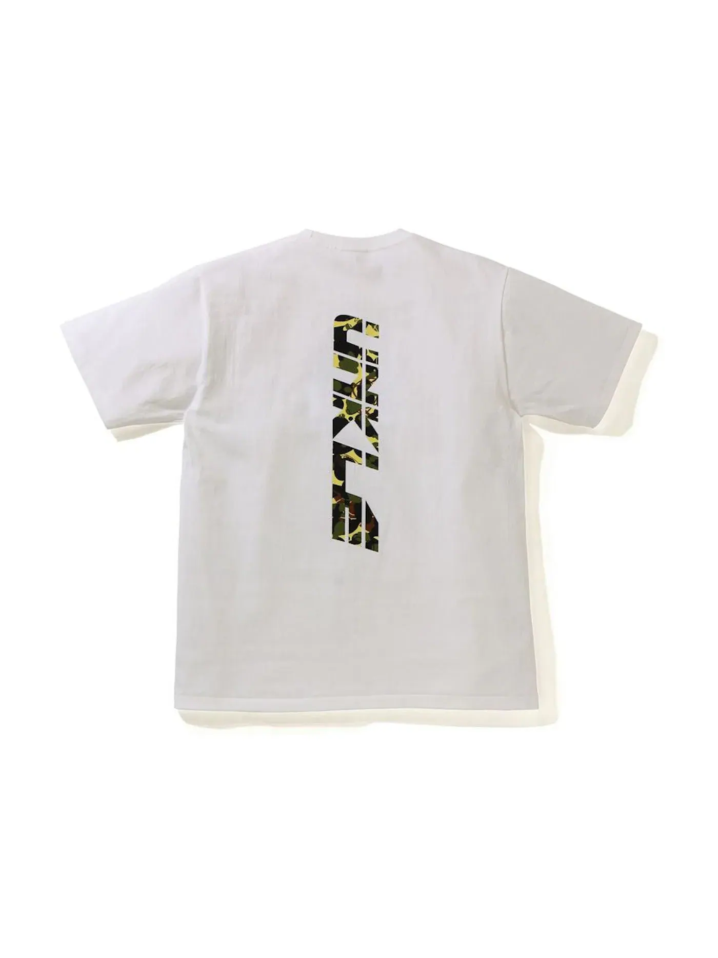 Мужская футболка с принтом BAPE x UNKLE BAPE — изображение 2 из 2, белый