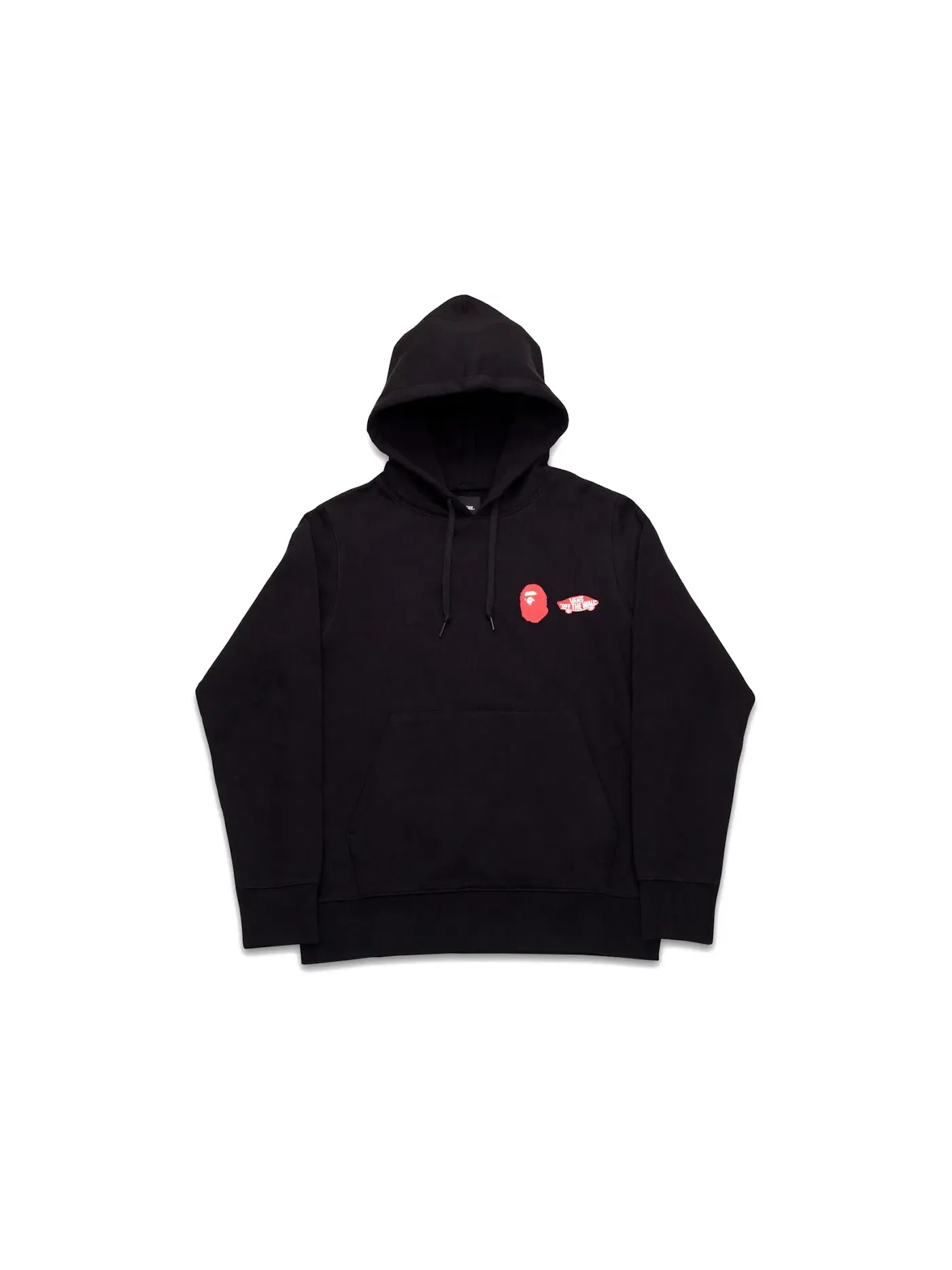 Мужской свитшот на флисе BAPE x Vans Hoodie — изображение 1 из 2, черный