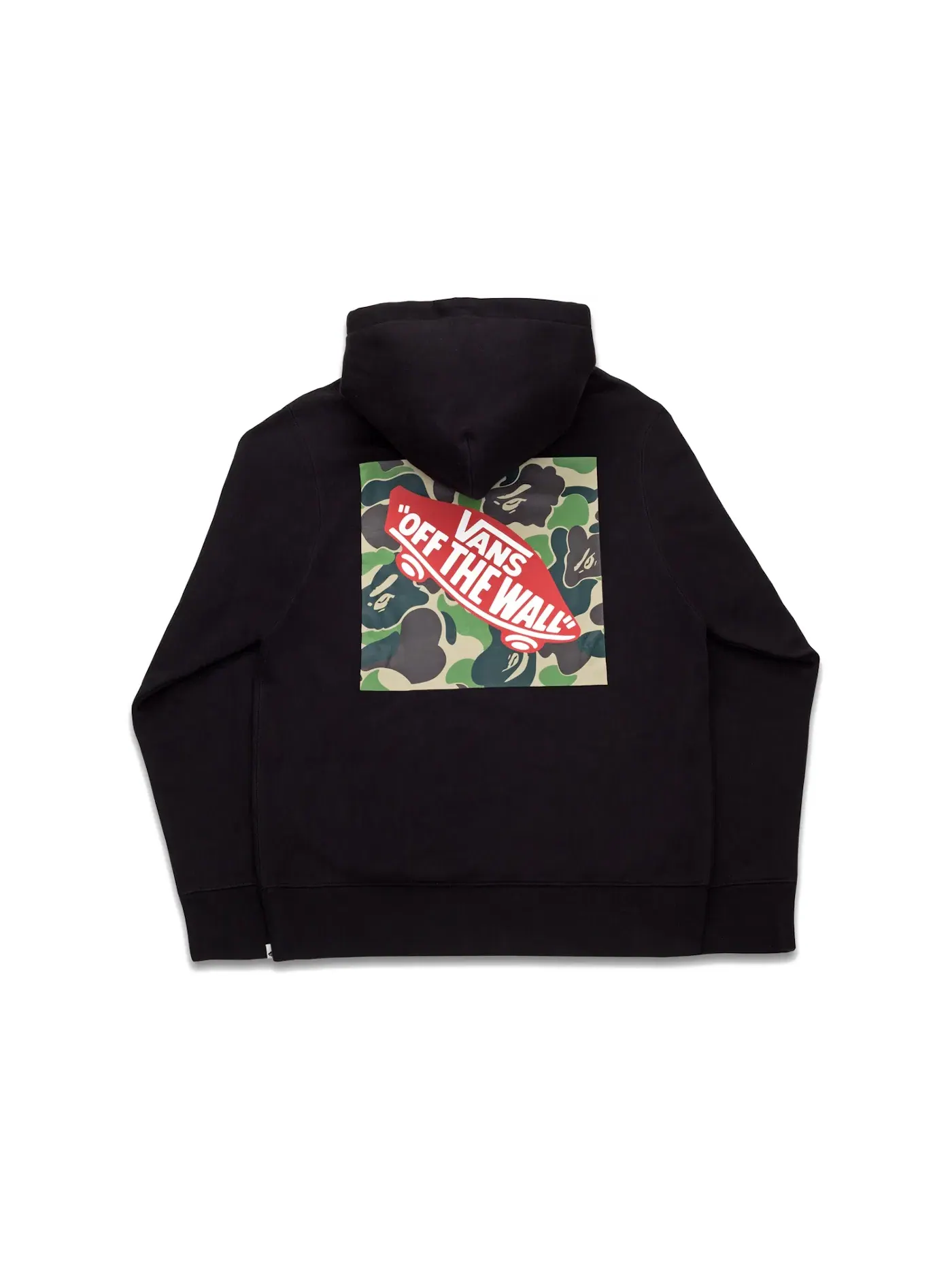 Мужской свитшот на флисе BAPE x Vans Hoodie — изображение 2 из 2, черный