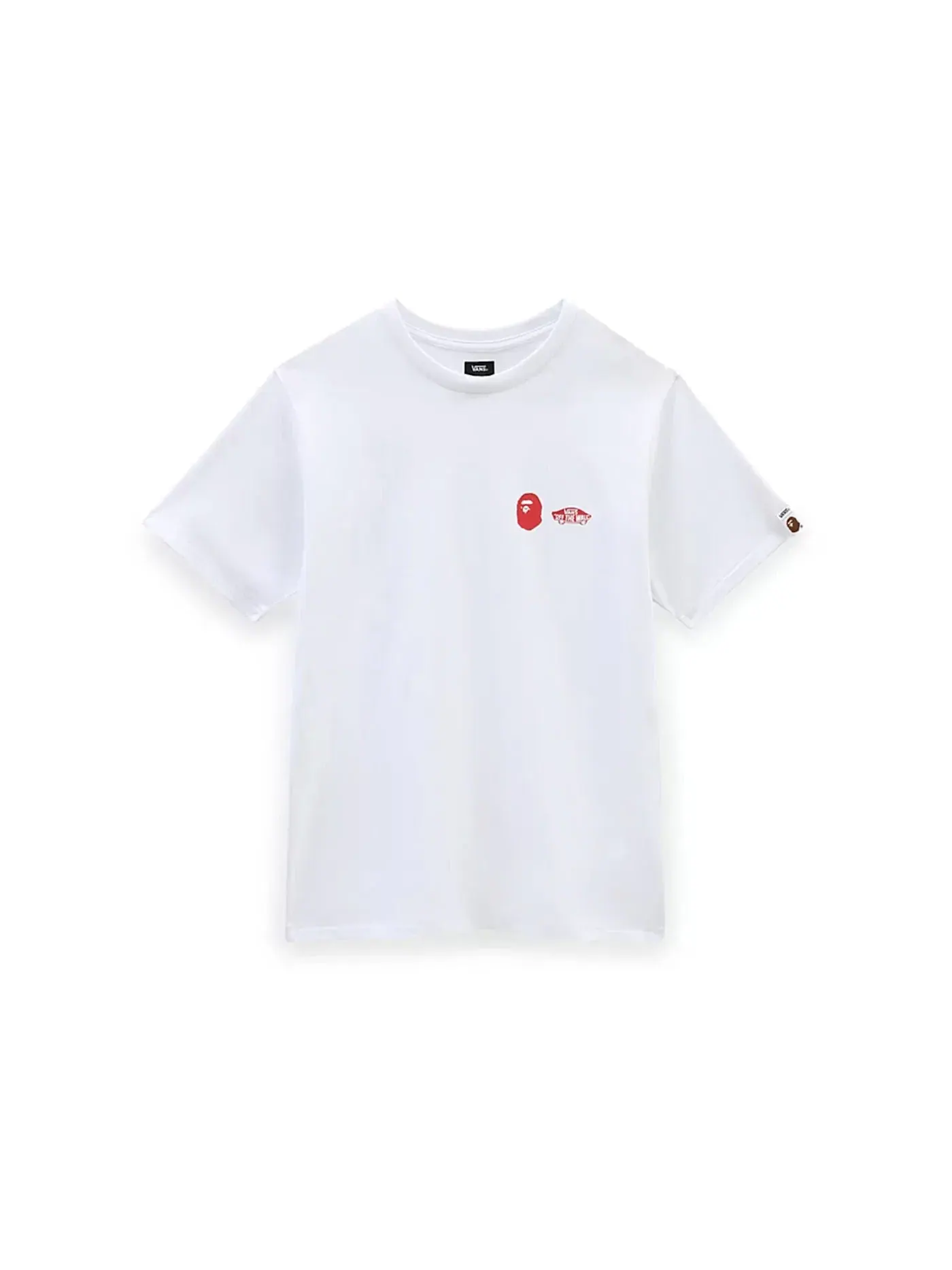Мужская футболка с принтом BAPE x Vans Sk8 Hi Tee BAPE — изображение 2 из 2, белый