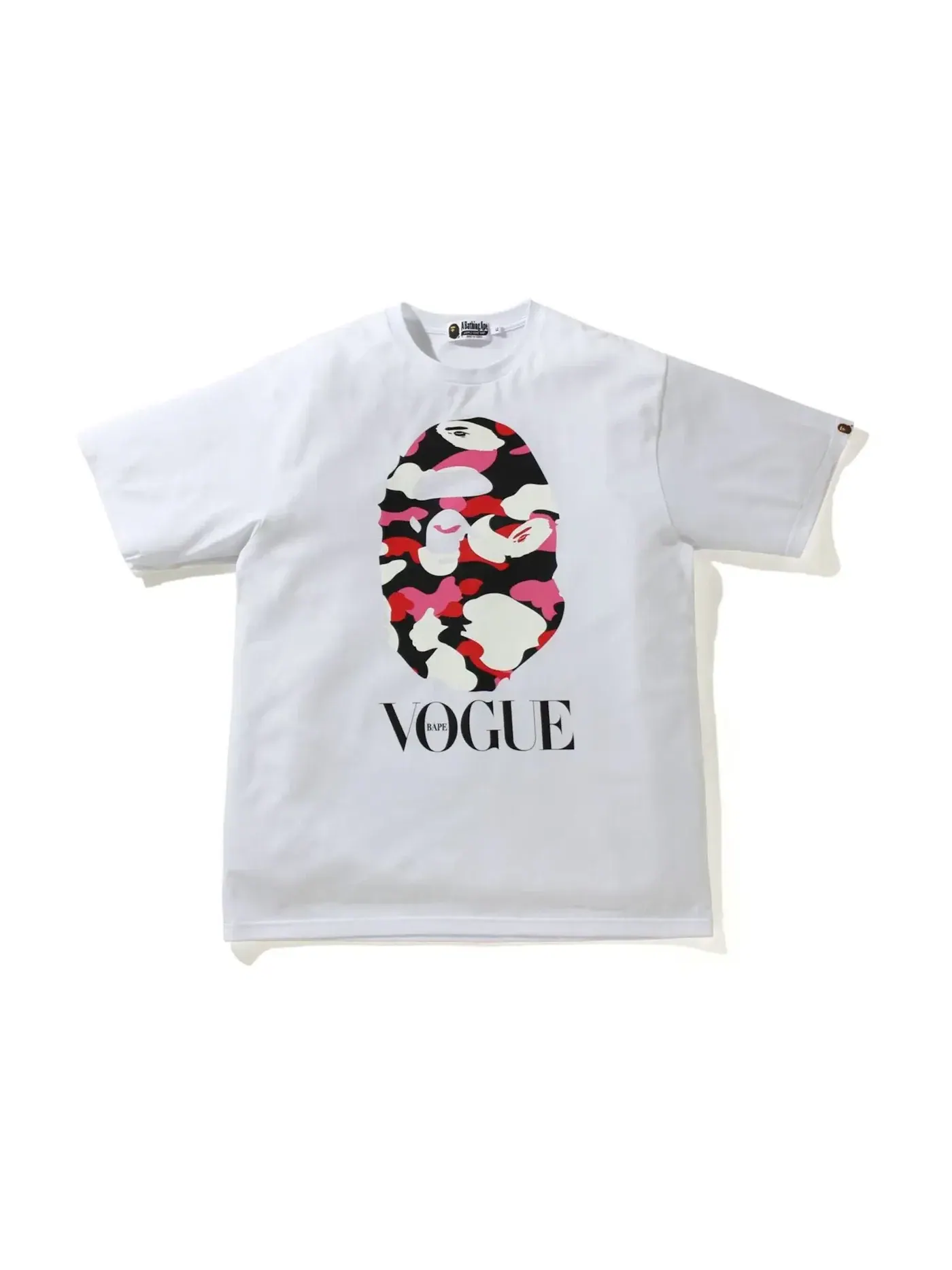 Унисекс футболка с принтом Ape Head Tee BAPE — изображение 1 из 1, белый