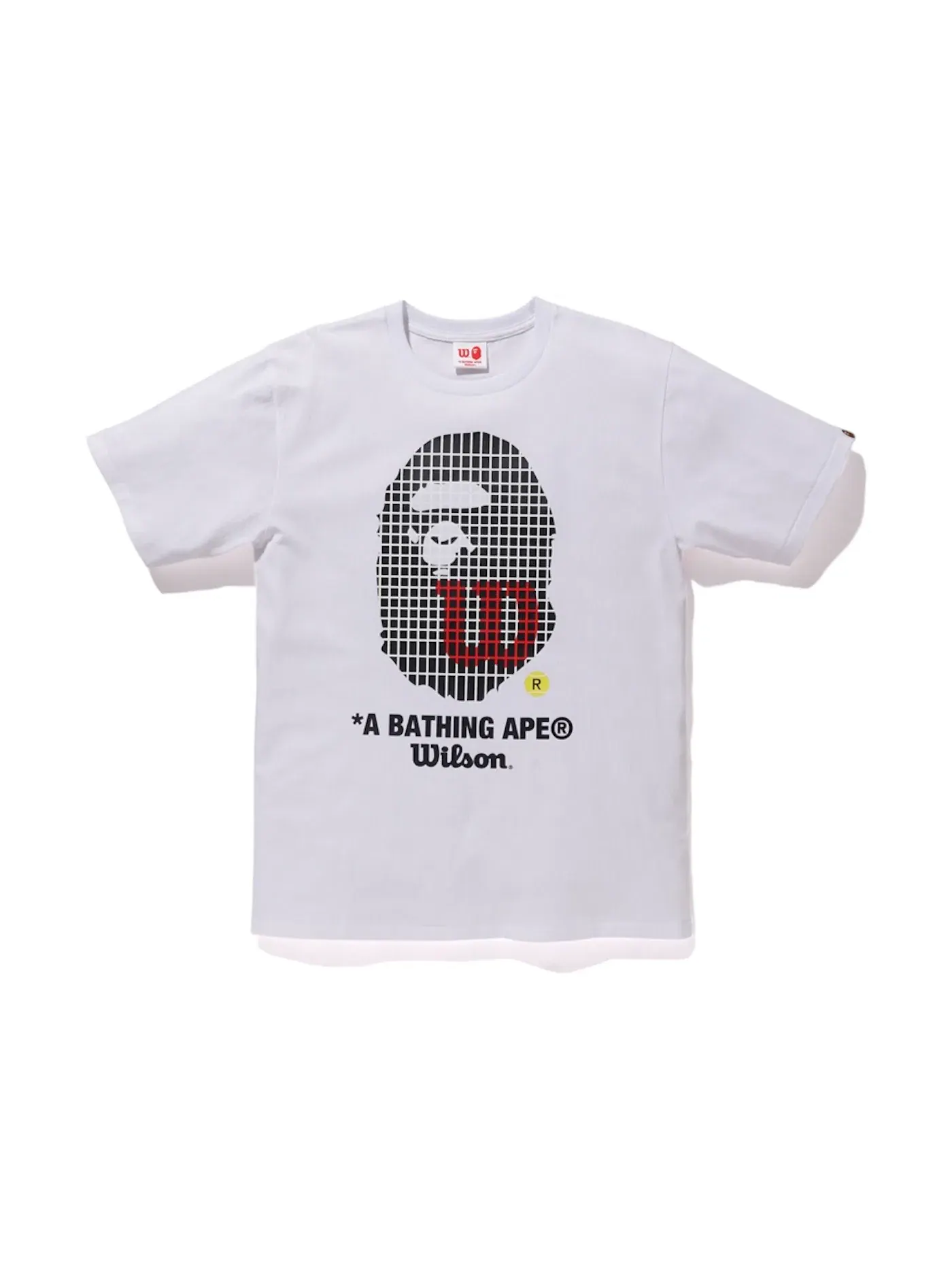 Мужская футболка с принтом BAPE x Wilson Ape Head Tee BAPE — изображение 1 из 2, белый