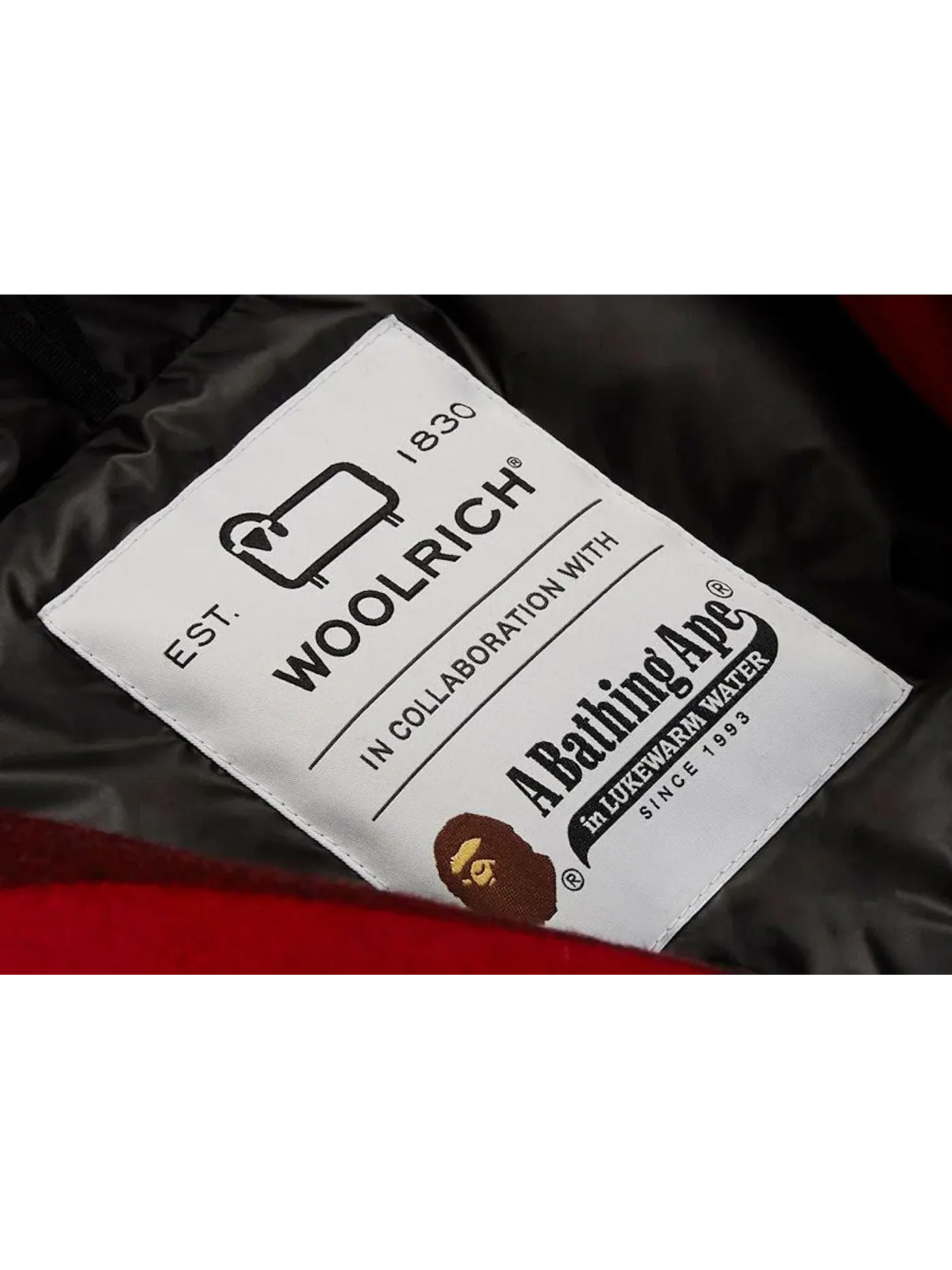 Мужская куртка-парка арктическая BAPE x Woolrich Arctic Parka — изображение 3 из 3, красный