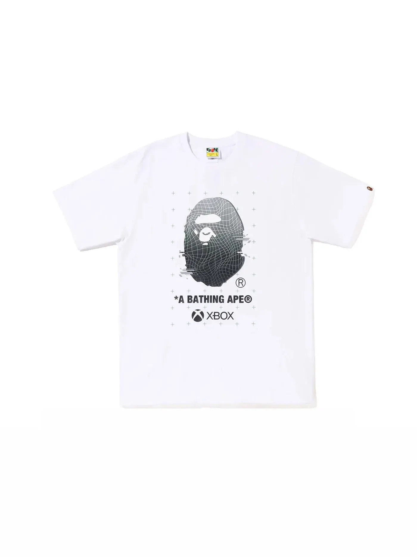 Мужская футболка с принтом BAPE x Xbox Ape Head II Tee BAPE — изображение 1 из 2, белый