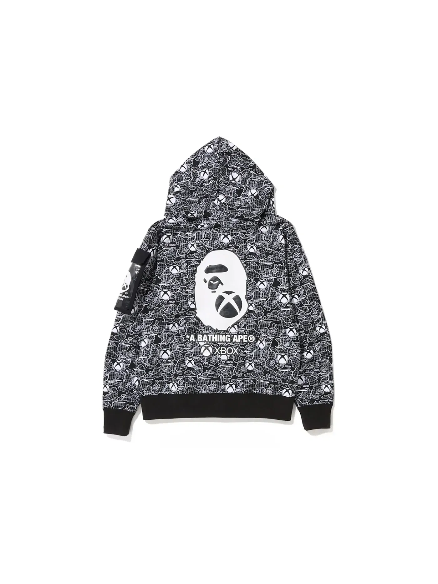 Мужская худи на молнии BAPE x Xbox Camo Black — изображение 2 из 2