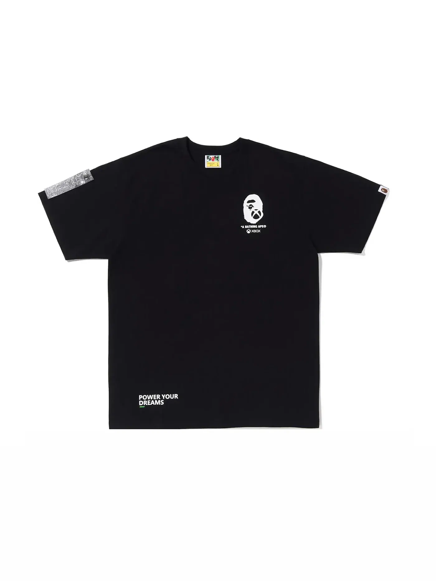 Мужская футболка с принтом BAPE x Xbox Tee BAPE — изображение 1 из 2, черный