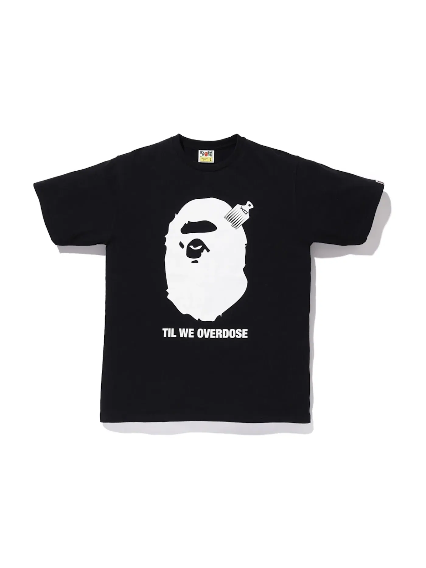 Мужская футболка с принтом BAPE x XO Ape Head Tee — изображение 1 из 1, черный