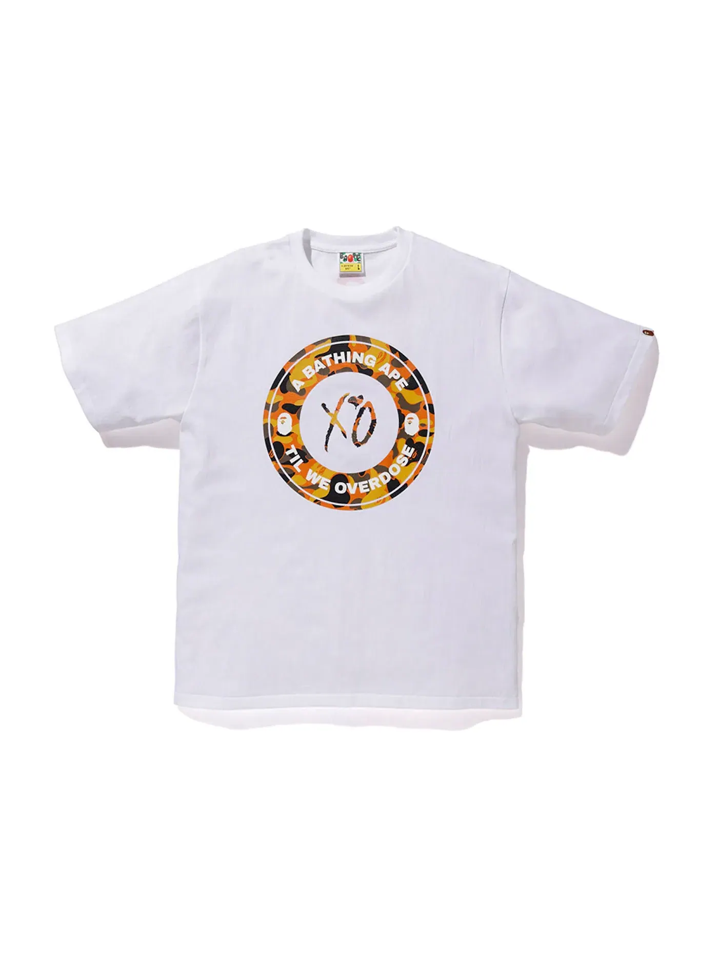 Мужская футболка с принтом BAPE x XO Busy Works Tee BAPE — изображение 1 из 2, белый