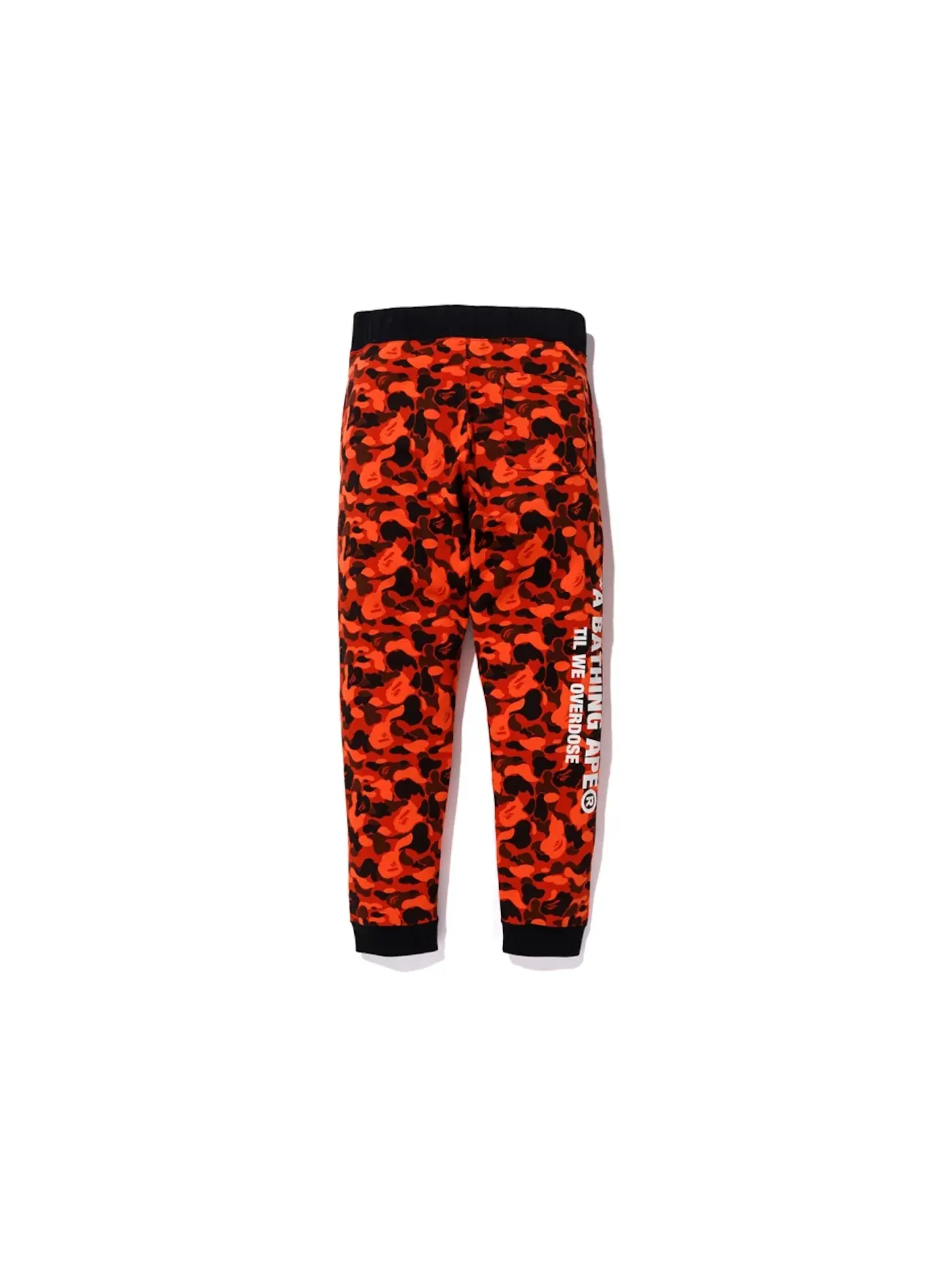 Мужские спортивные штаны с камуфляжным принтом BAPE x XO Camo Shark Slim Sweat Pants — изображение 2 из 2, оранжевый