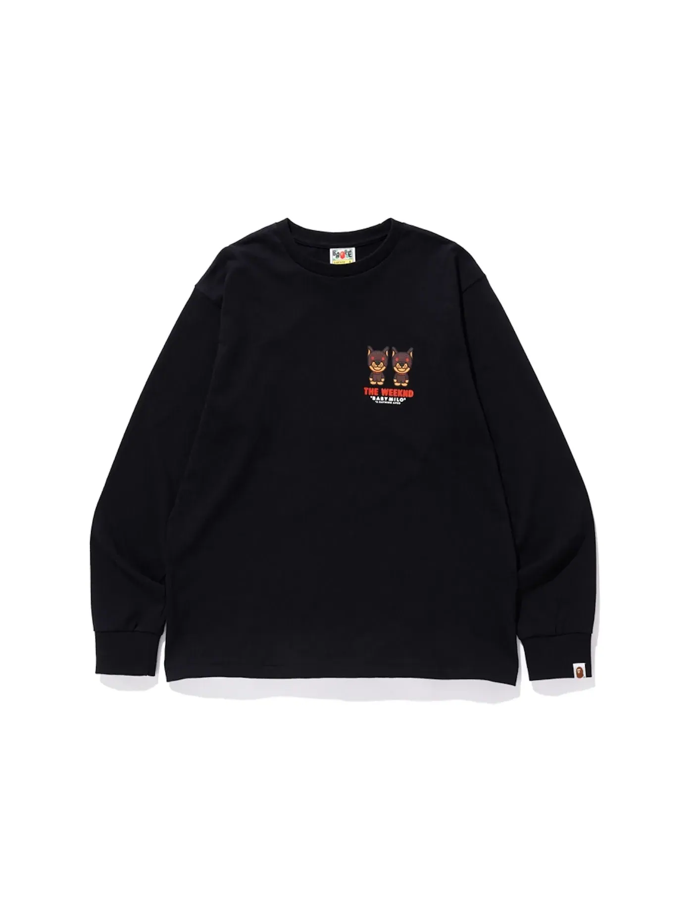 Мужская футболка с длинным рукавом BAPE x XO The Weeknd — изображение 1 из 2, черный