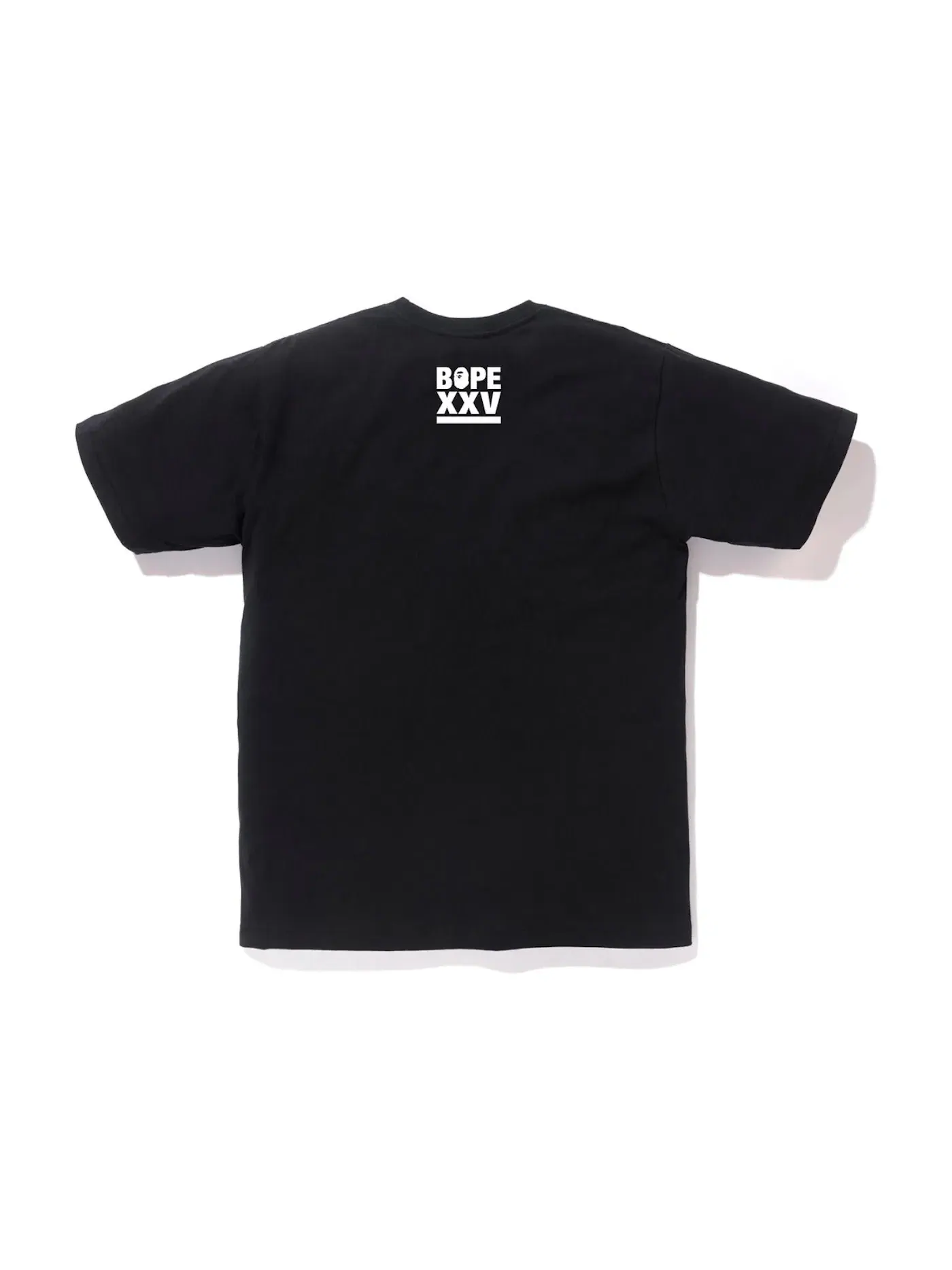Мужская футболка с принтом BAPE XXV Ape Head Tee BAPE — изображение 2 из 2, черный