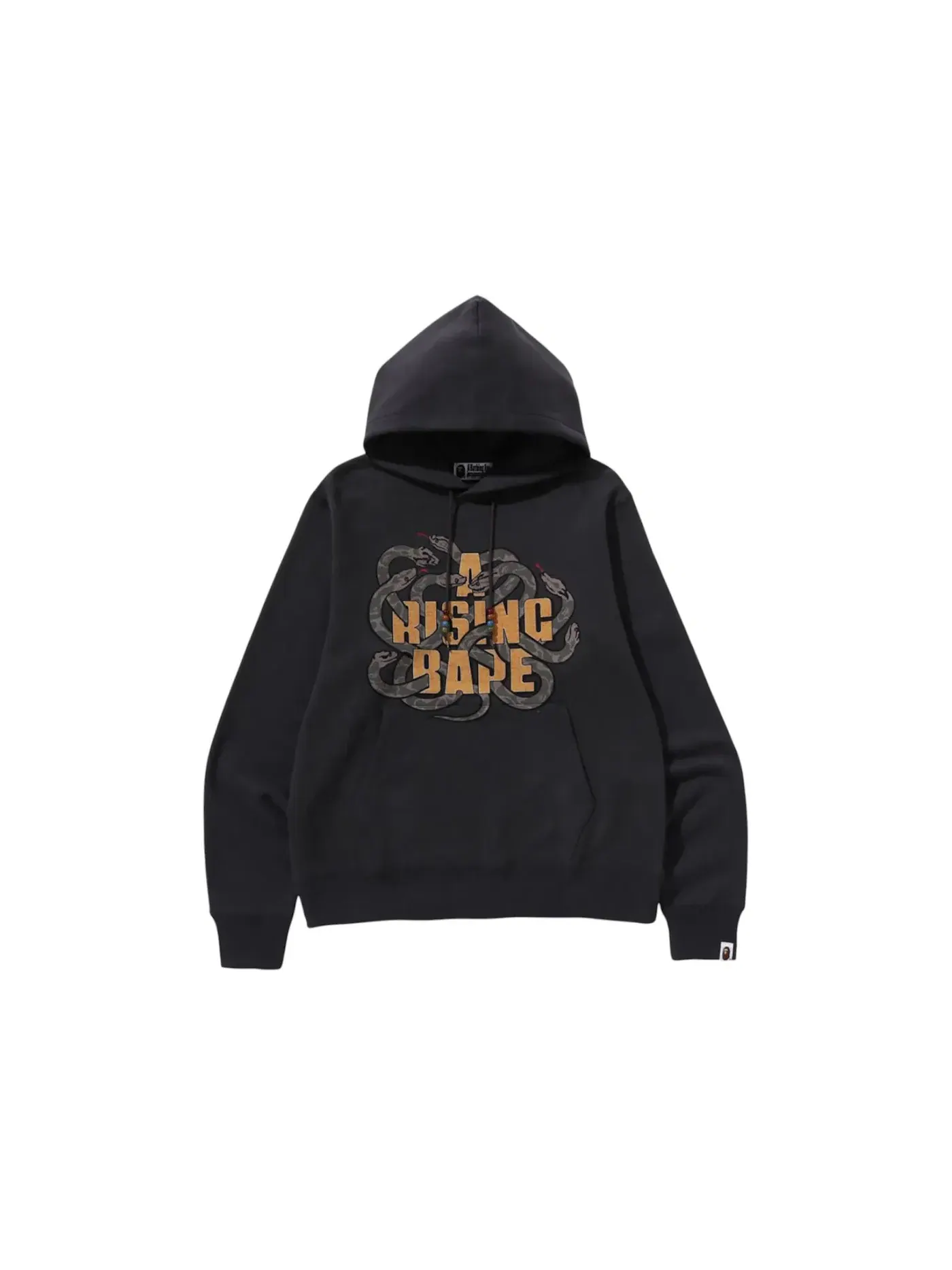 Мужской пуловер-худи с принтом BAPE Year Of Snake Pullover Hoodie BAPE — изображение 1 из 2, черный
