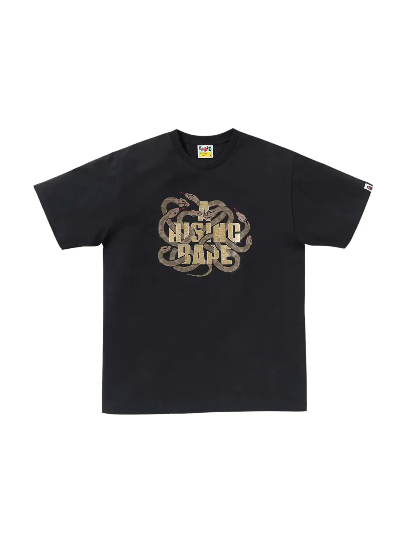 Мужская футболка с длинным рукавом BAPE Tee — изображение 1 из 2, черный