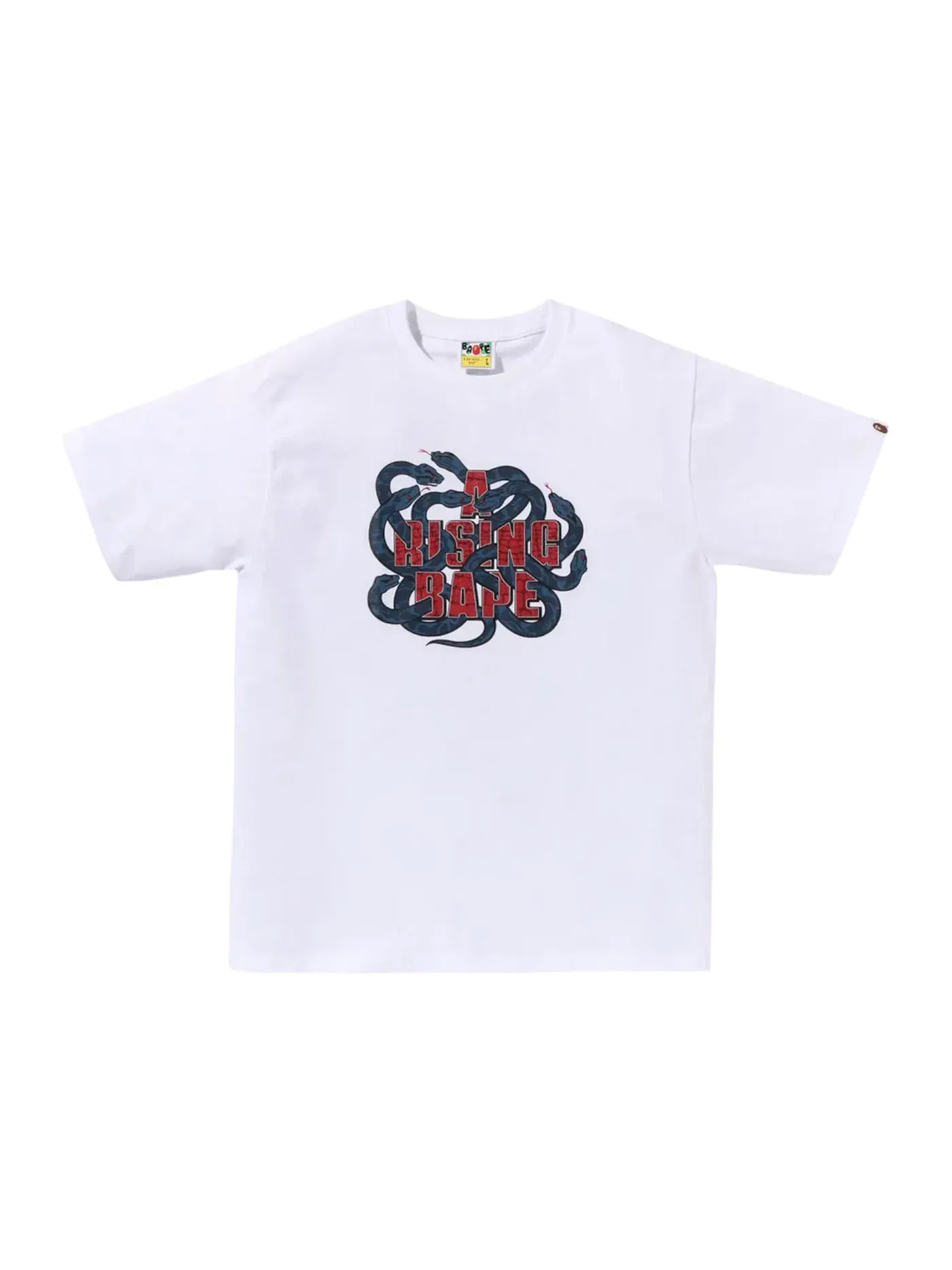 Мужская футболка с принтом BAPE Tee BAPE — изображение 1 из 2, белый