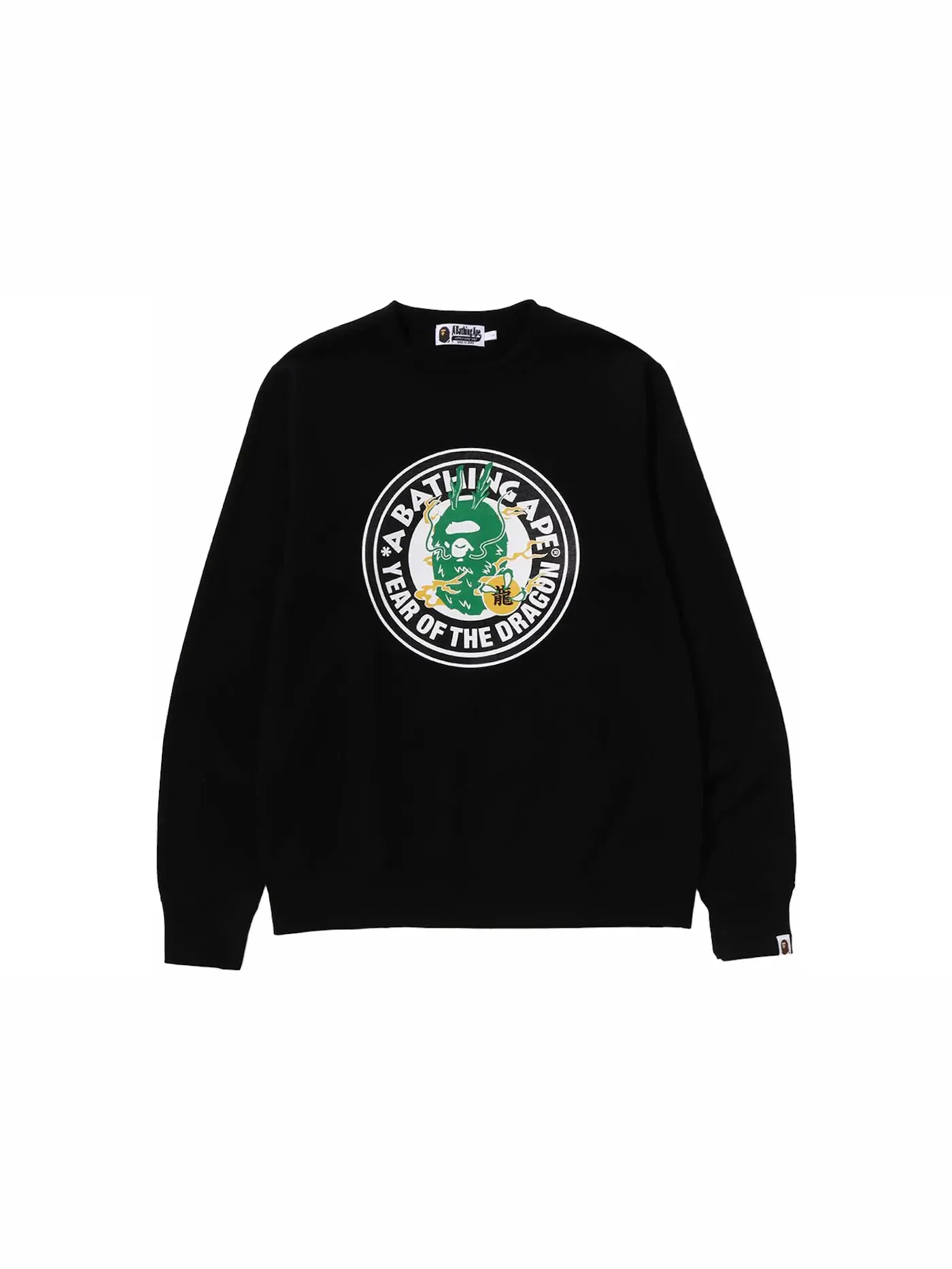 Мужской свитшот с принтом BAPE Year Of The Dragon Sweatshirt BAPE — изображение 1 из 1, черный