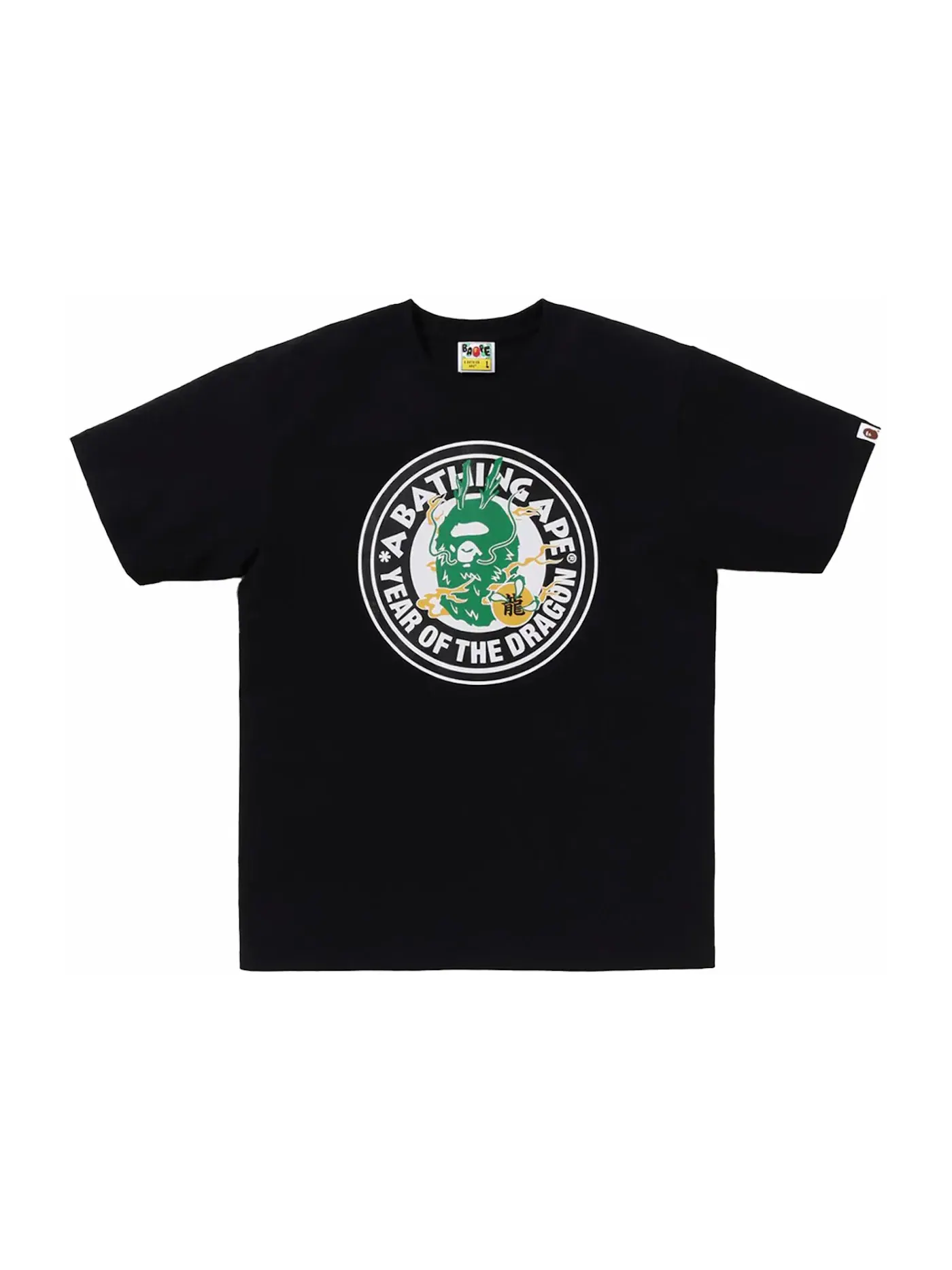 Унисекс футболка с принтом BAPE Tee — изображение 1 из 2, черный