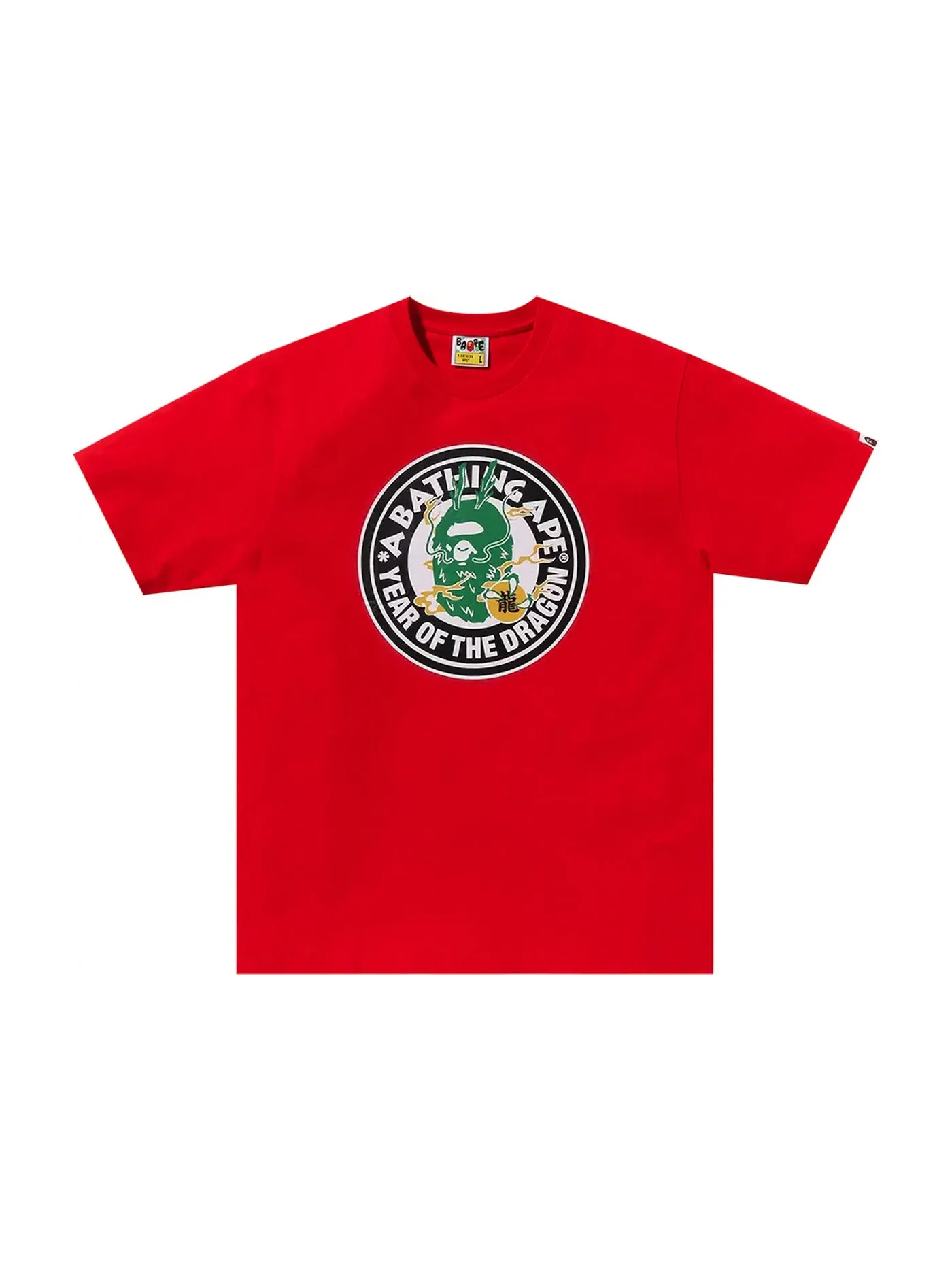 Мужская футболка с принтом BAPE Tee BAPE — изображение 1 из 1, красный