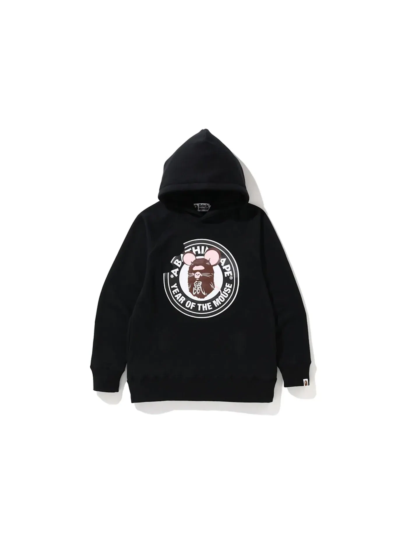 Мужской пуловер-худи Year of The Mouse BAPE — изображение 1 из 1, черный