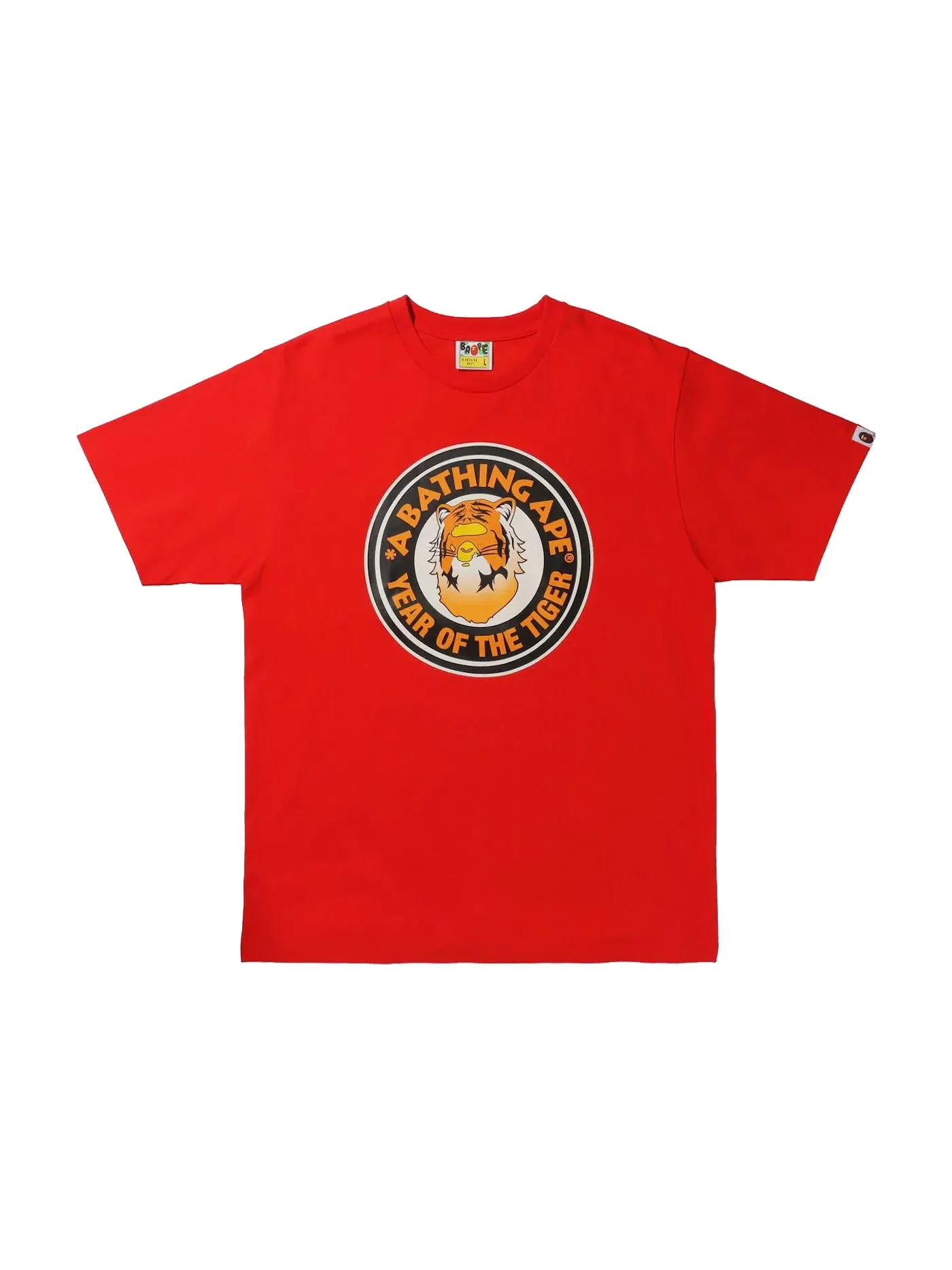 Мужская футболка с принтом BAPE Tee BAPE — изображение 1 из 1, красный